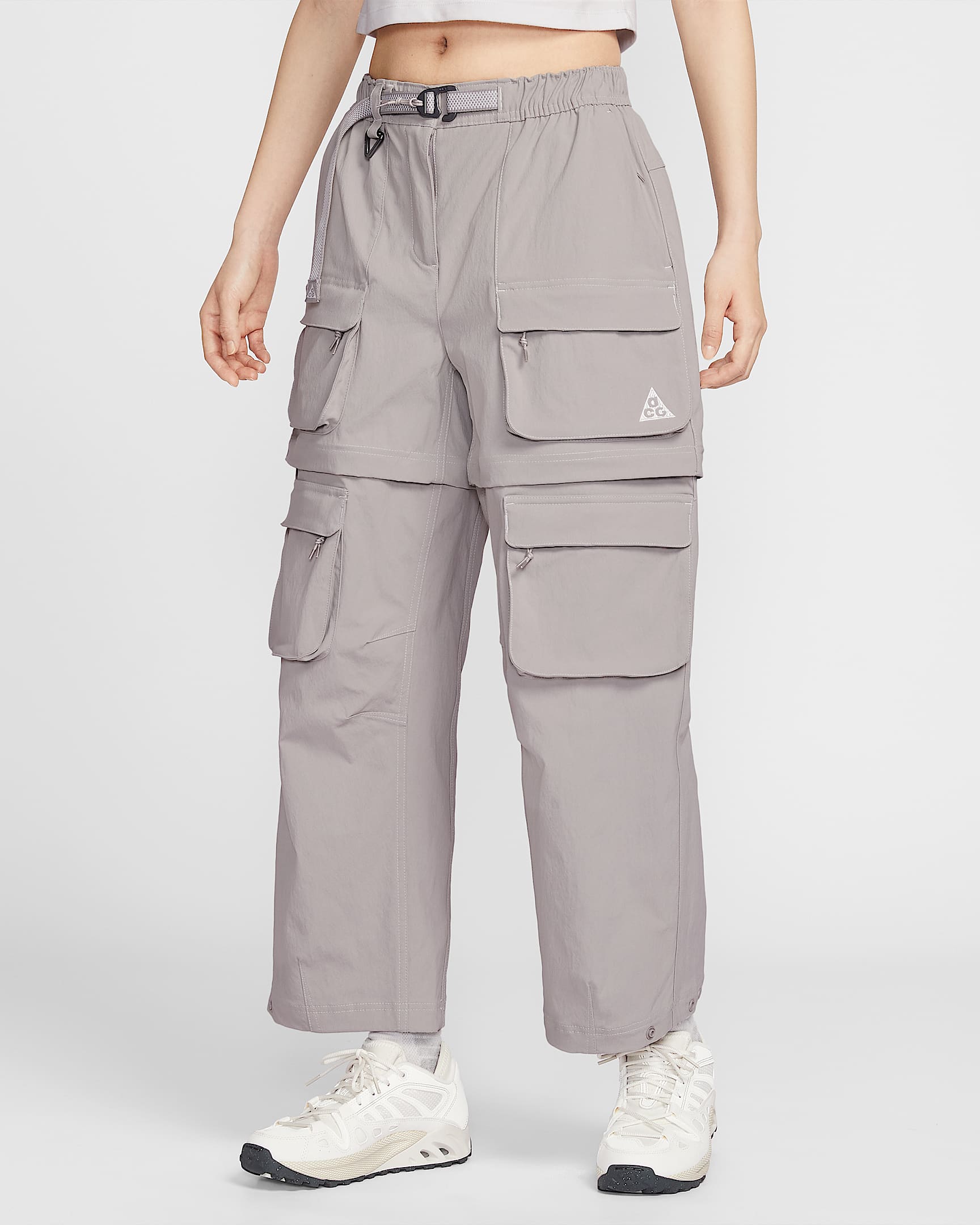 Nike ACG "Smith Summit" 女子拒水可拆式拉链长裤 - 大学灰/雾灰/尘光子色/山峰白