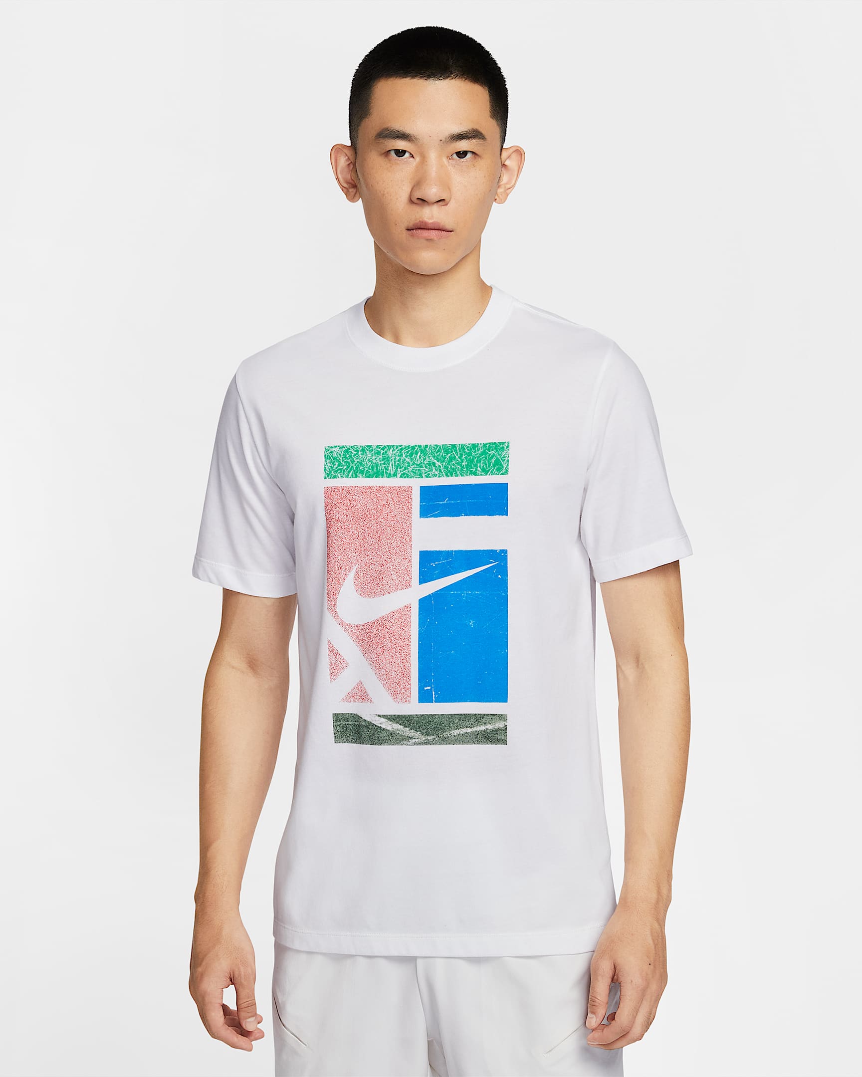 NikeCourt Dri-FIT 男子速干T恤 - 白色