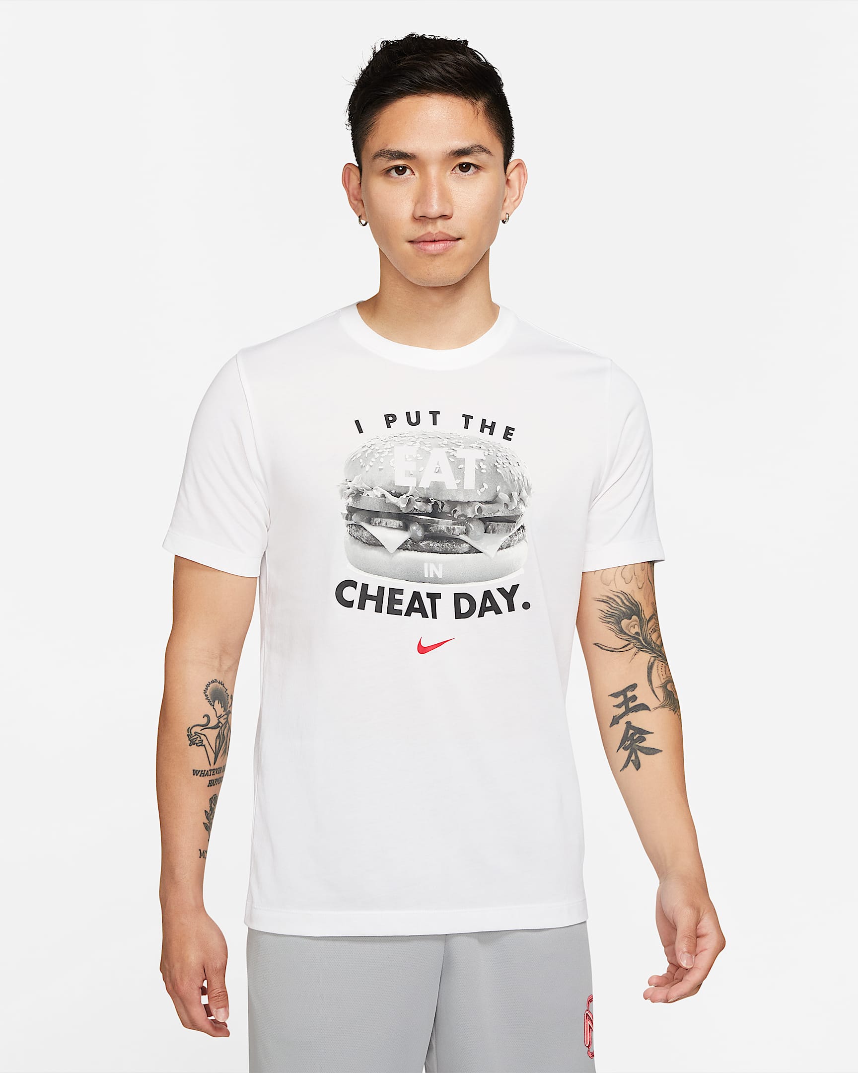 Nike Dri-FIT 男子训练T恤 - 白色