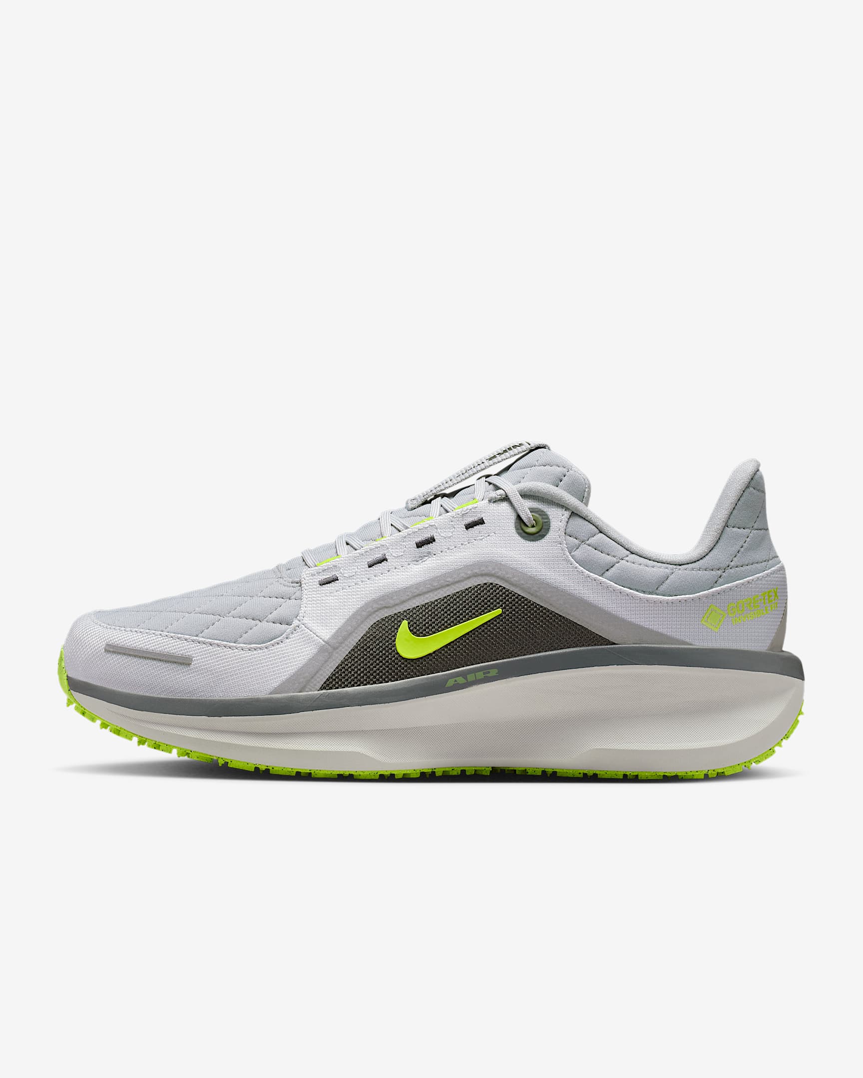 Nike Winflo 11 GORE-TEX 男子防水公路跑步鞋 - 浅烟灰/白金色/煤黑/明黄