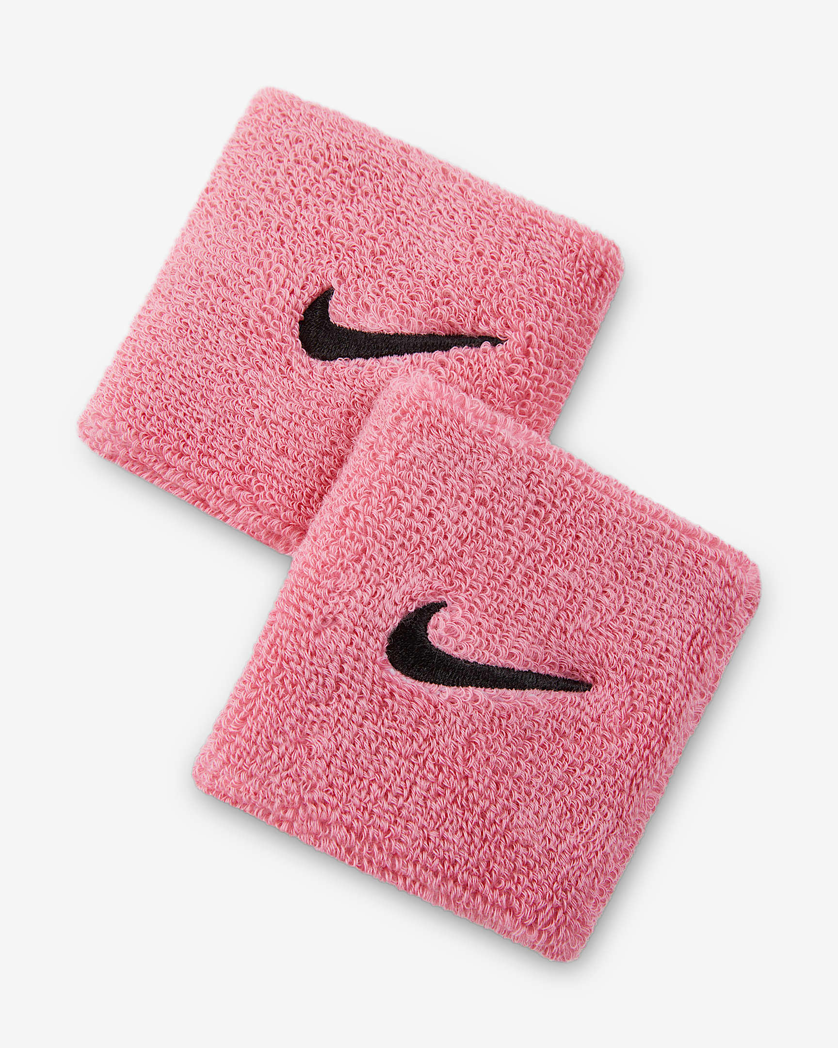 Nike Swoosh Classic 护腕（1 对） - 牡丹红/黑