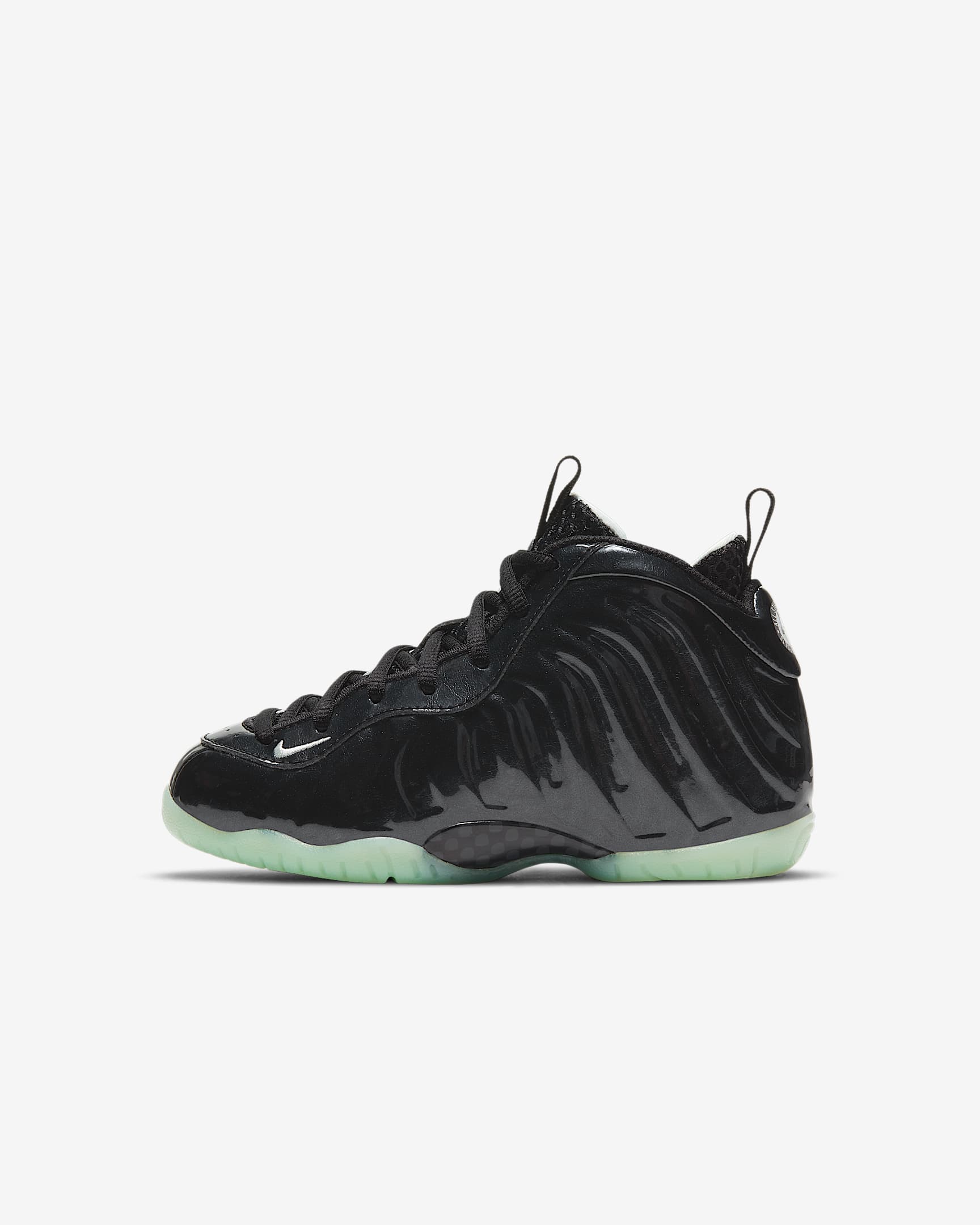 Nike Little Posite One (PS) 幼童运动童鞋 - 黑/黑/微绿/微绿