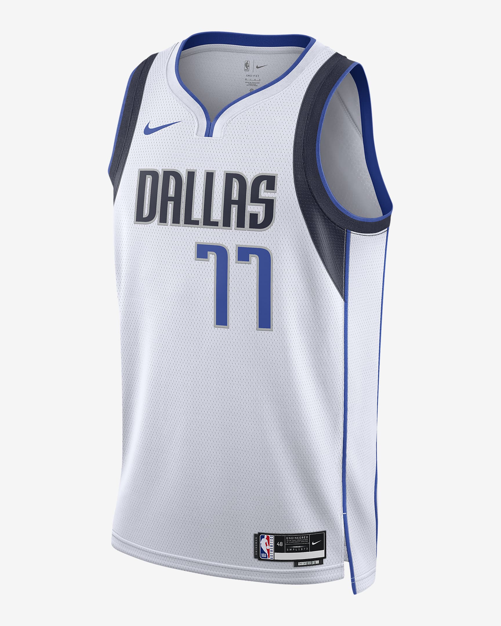 达拉斯独行侠队 Association Edition Nike Dri-FIT NBA Swingman Jersey 男子速干球衣 - 白色