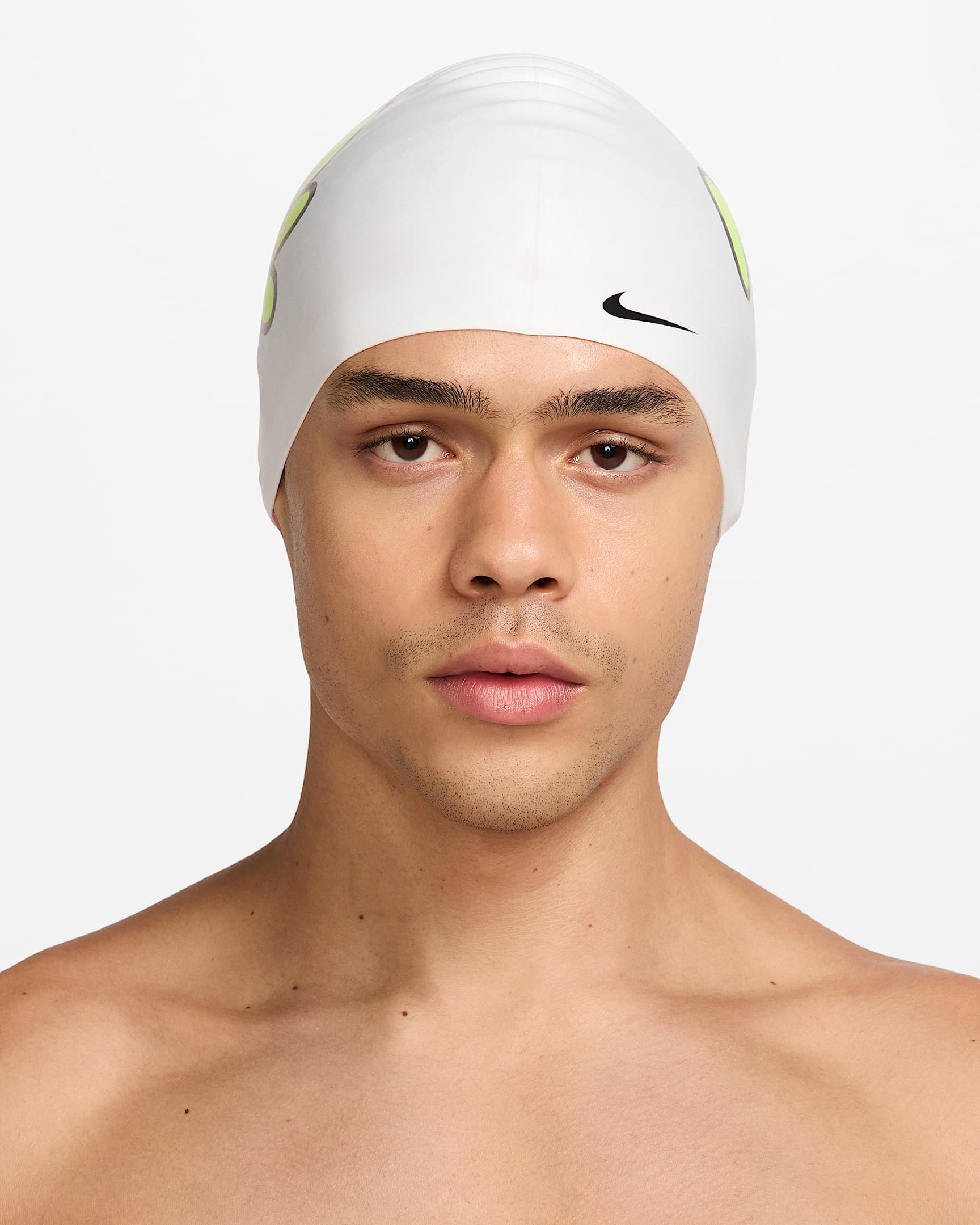 Nike Swim 硅胶耐氯泳帽 - 深藏青/大学蓝/黑/白色