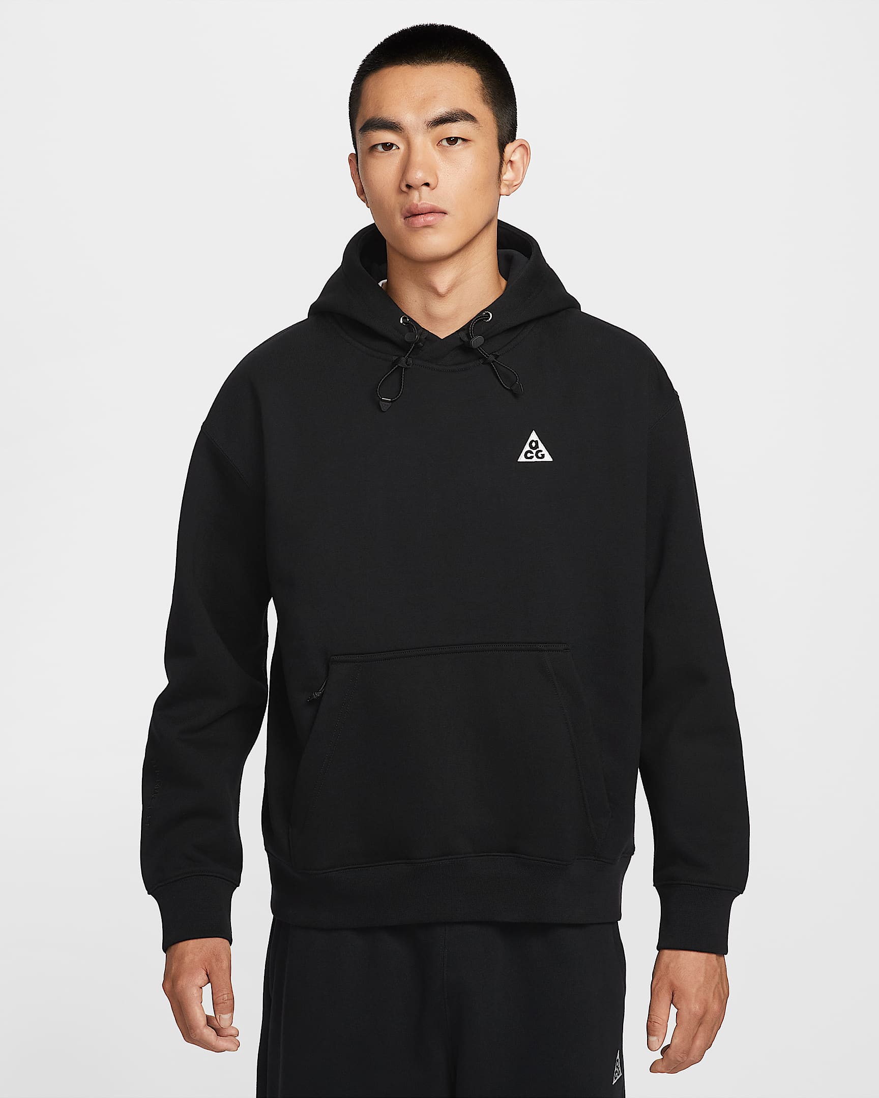 Nike ACG Therma-FIT 加绒套头连帽衫 - 黑/煤黑/山峰白