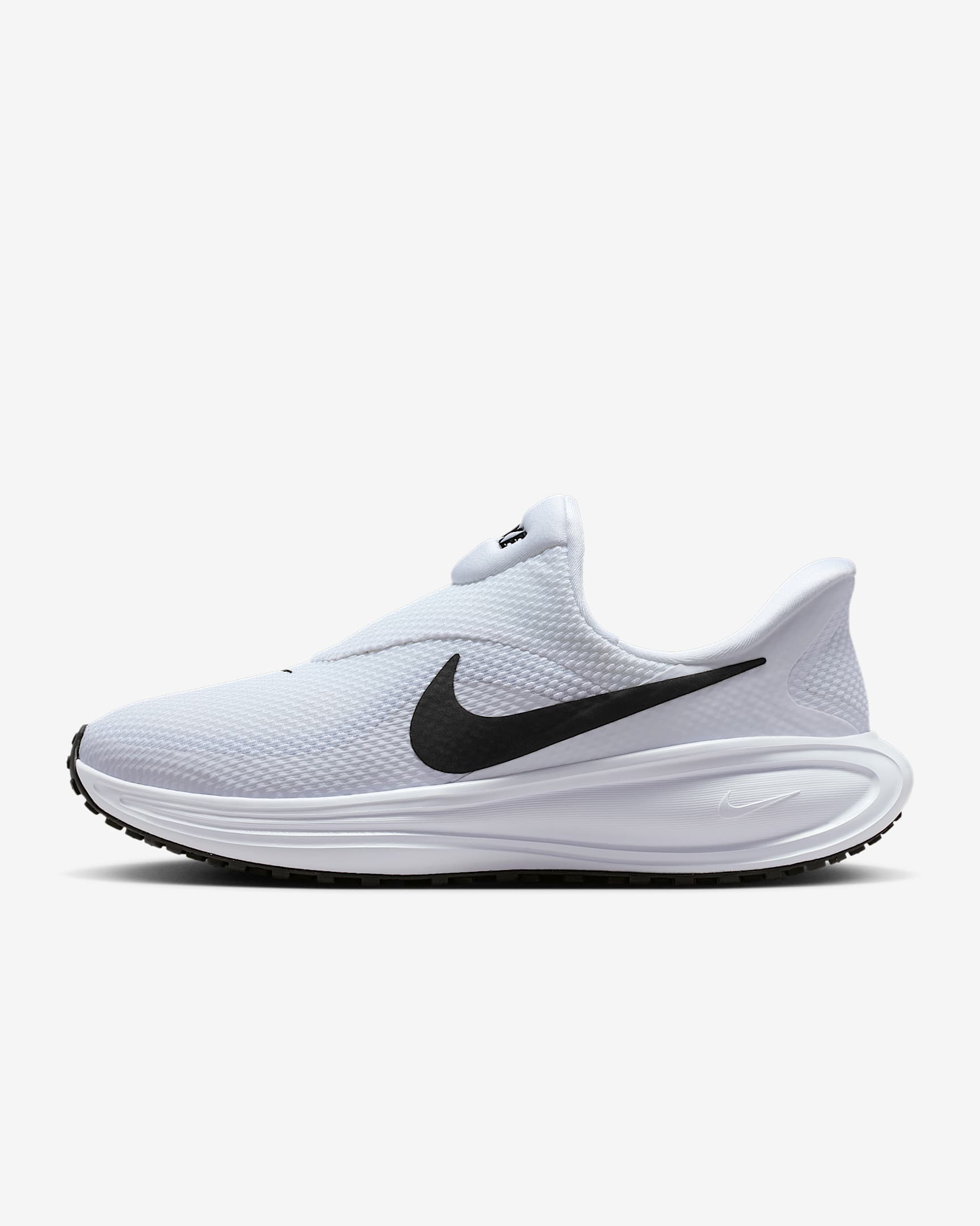 Nike Revolution 8 EasyOn 女子公路跑步鞋 - 白色/狼灰/黑