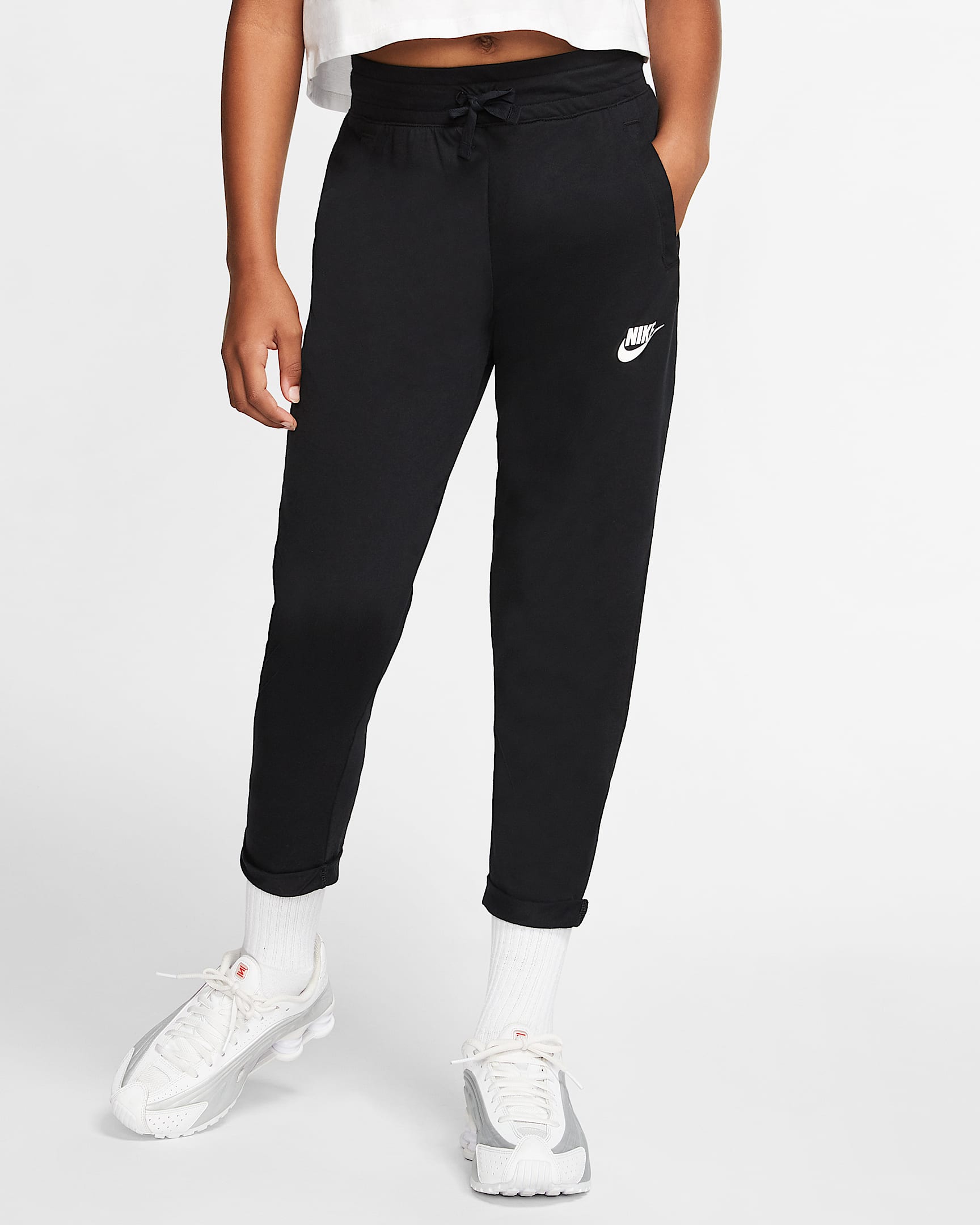 Nike Sportswear 大童(女孩)长裤 - 黑