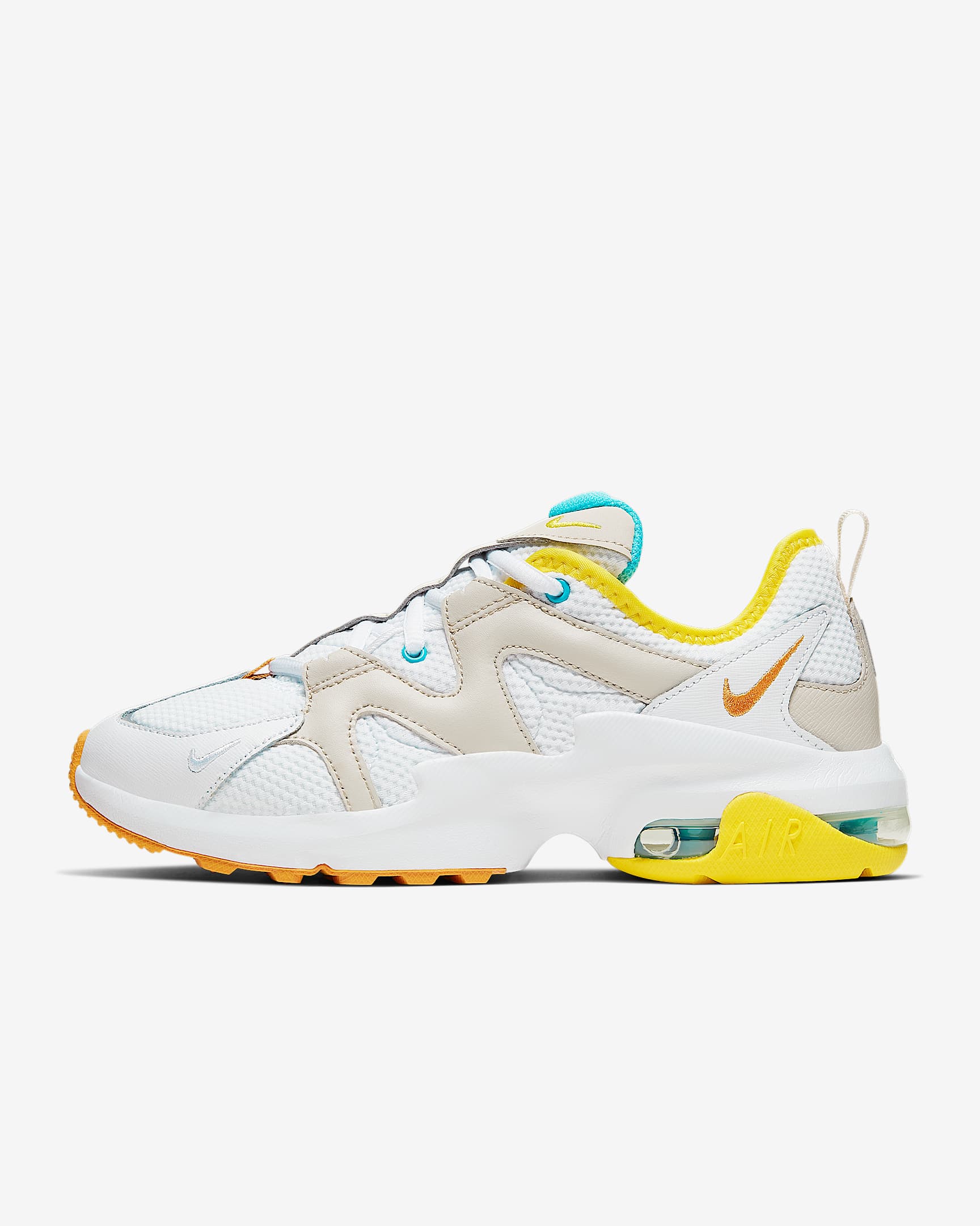 Nike Air Max Graviton 女子运动鞋 - 白色/极光绿/铬黄/亮琥珀色