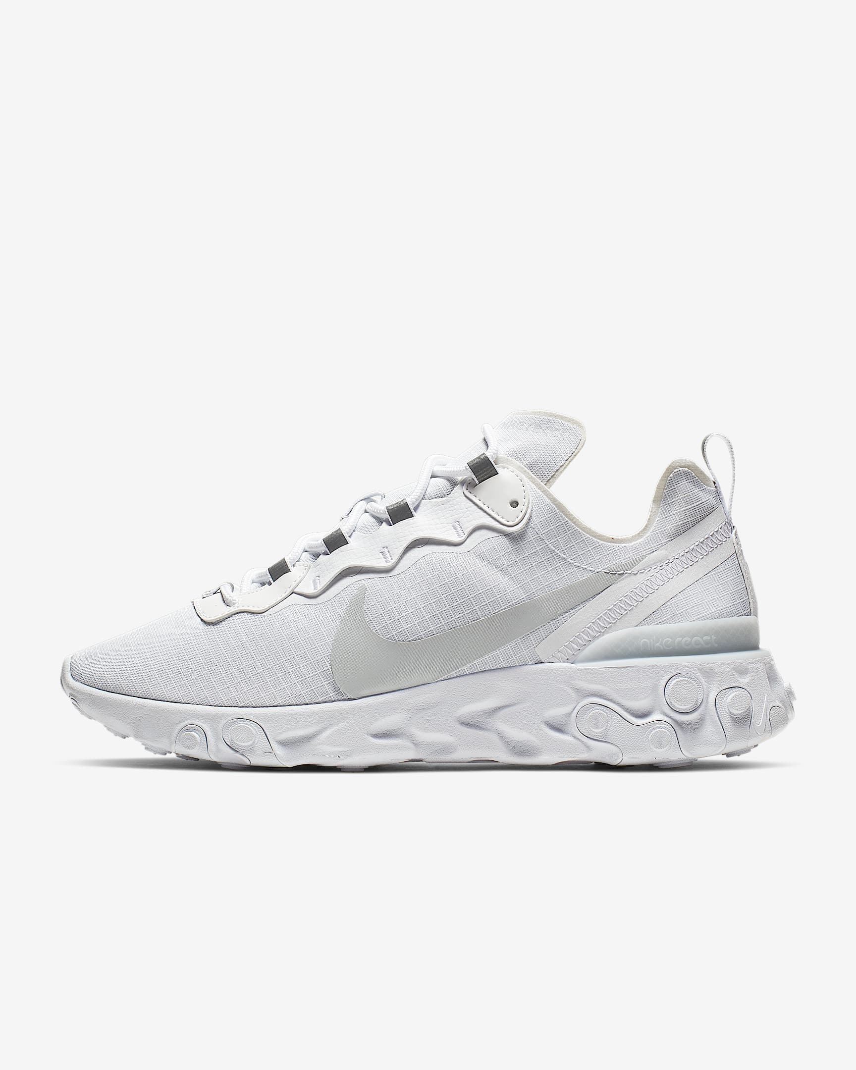 Nike React Element 55 SE SU19 男子运动鞋 - 白色/白金色