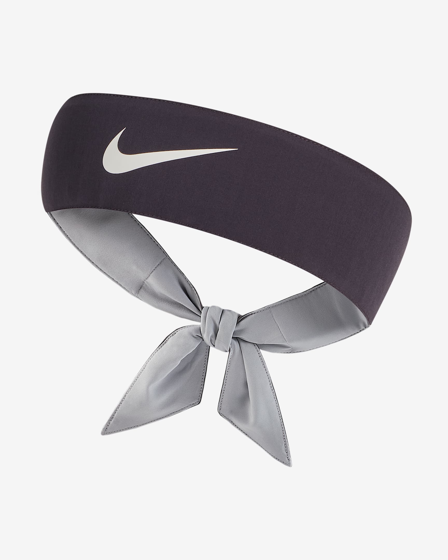 NikeCourt 速干网球头带(1 条) - 黑/白色