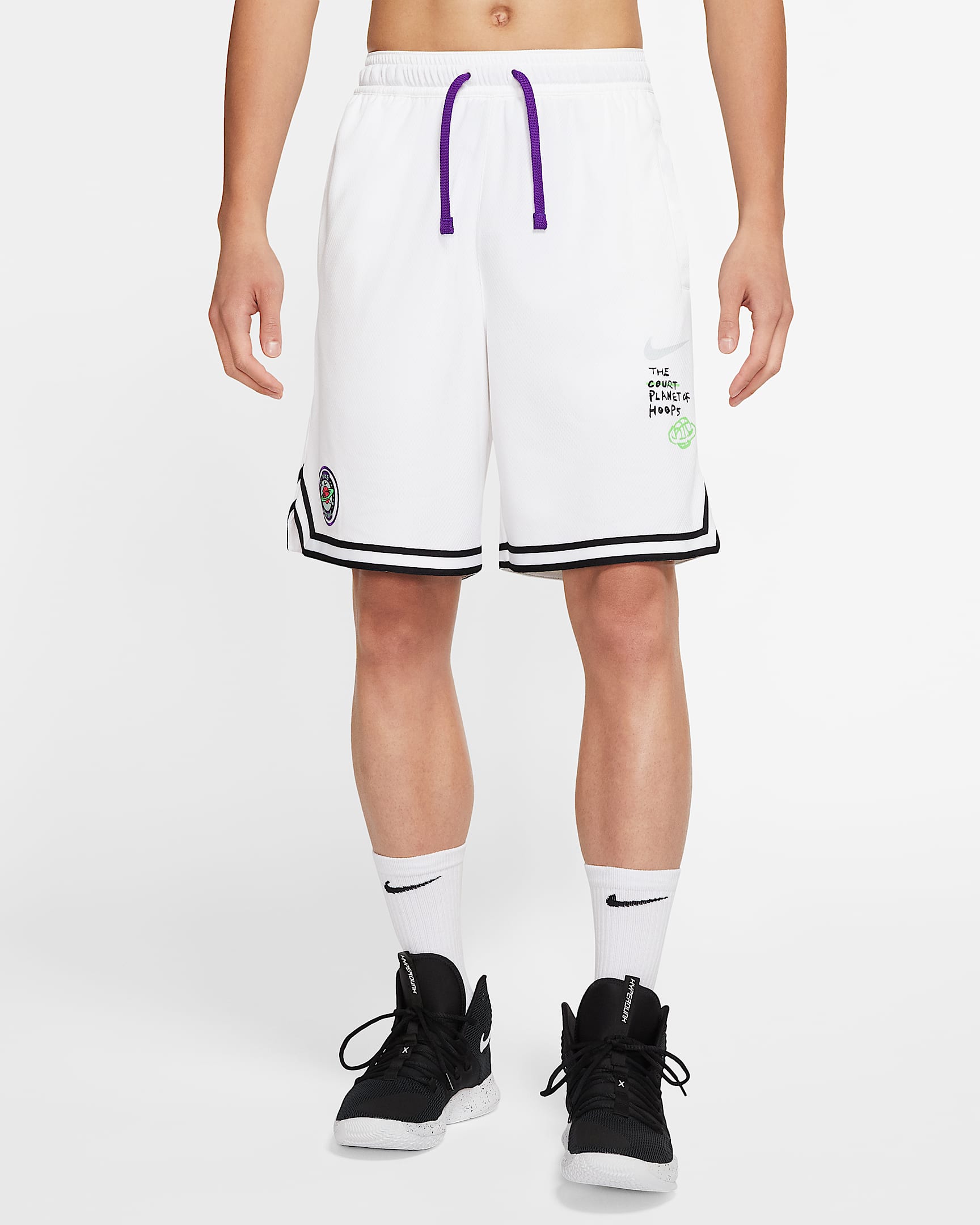 Nike DNA Summer Hoops 男子篮球短裤 - 白色