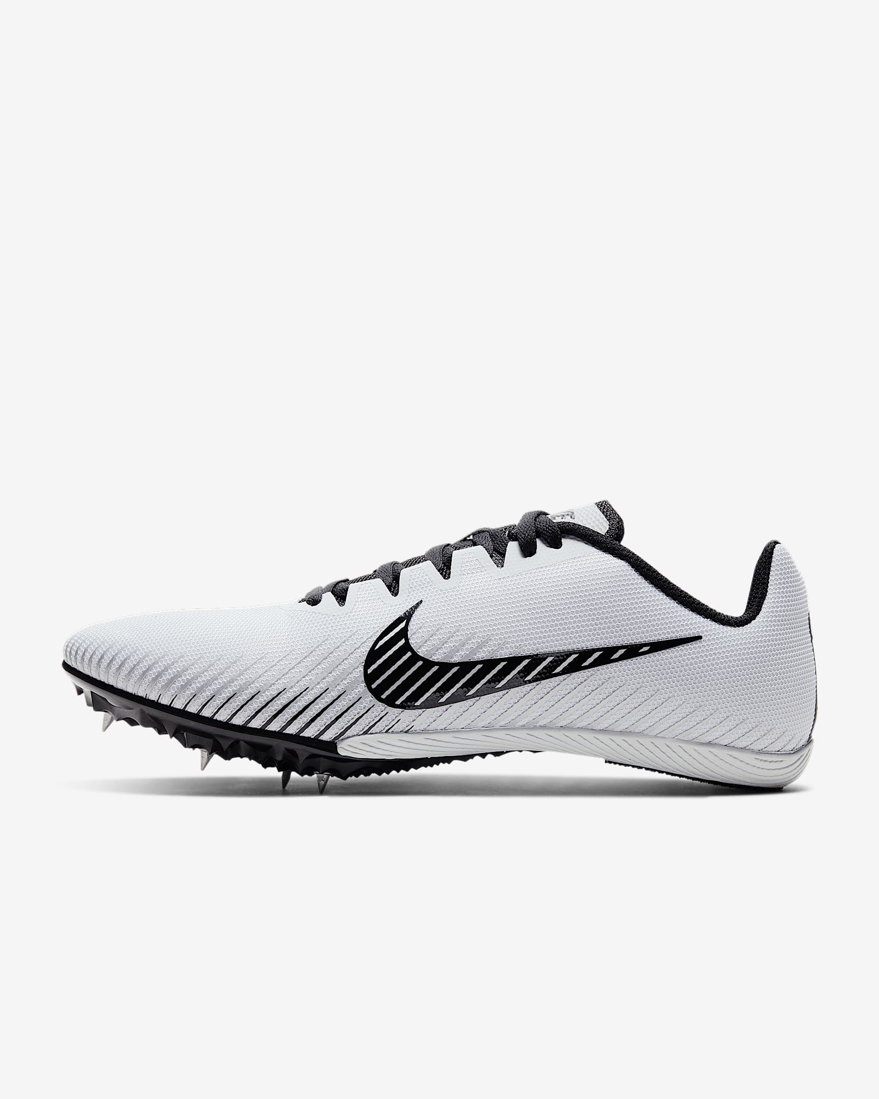 Nike Zoom Rival M 9 男/女跑步鞋 - 白金色/金属银/黑