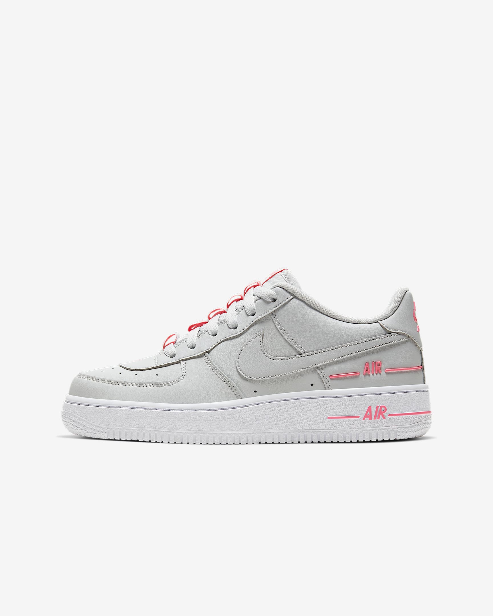 Nike Air Force 1 LV8 3 (GS) 大童空军一号运动童鞋 - 尘光子色/数码粉/白色/尘光子色