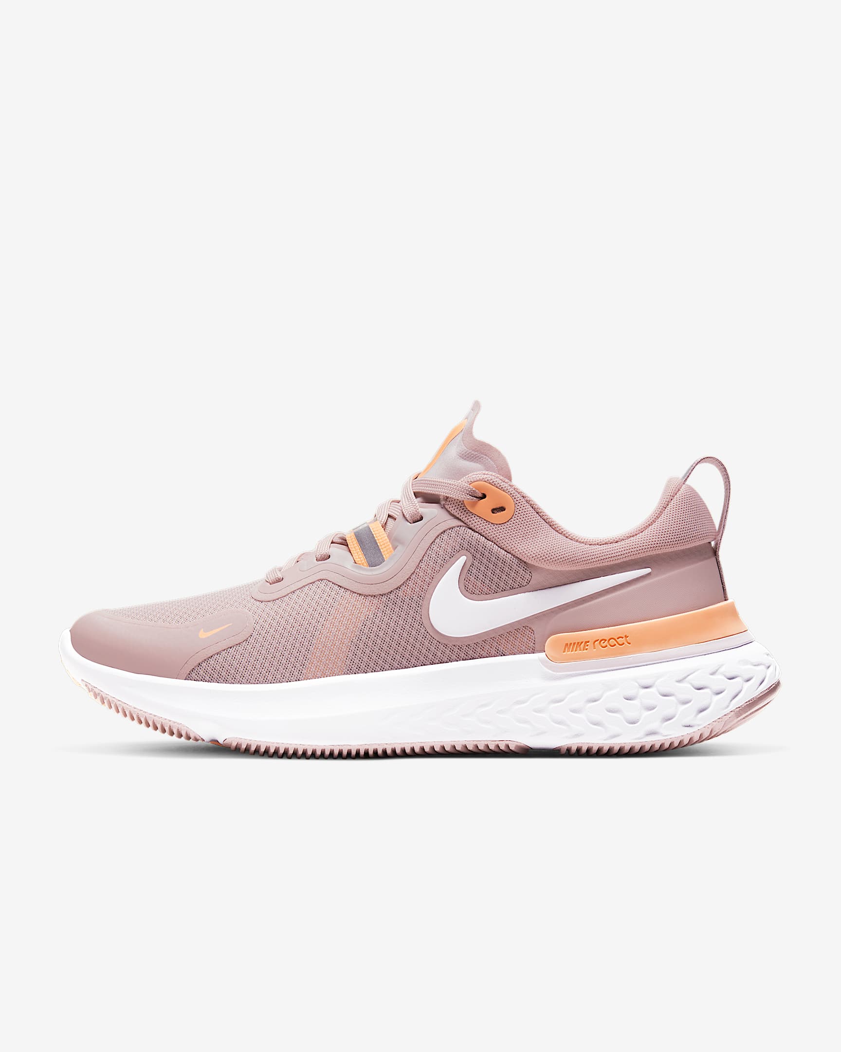 Nike React Miler 女子跑步鞋 - 香槟色/脉冲橙/微玫瑰红/白色