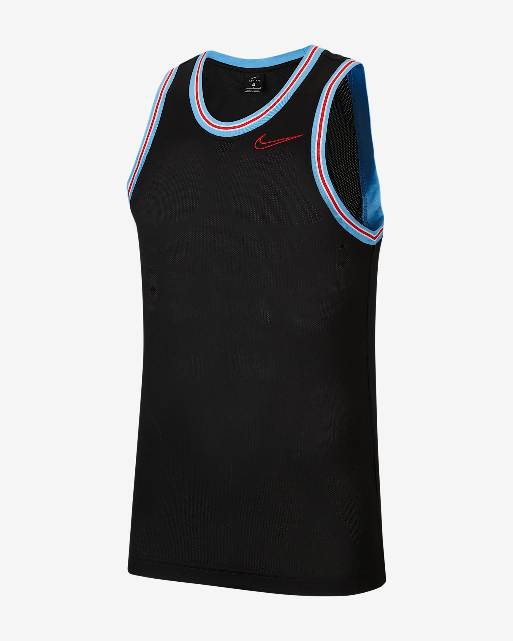 Nike Dri-FIT Classic 男子篮球球衣 - 黑/黑/大学红