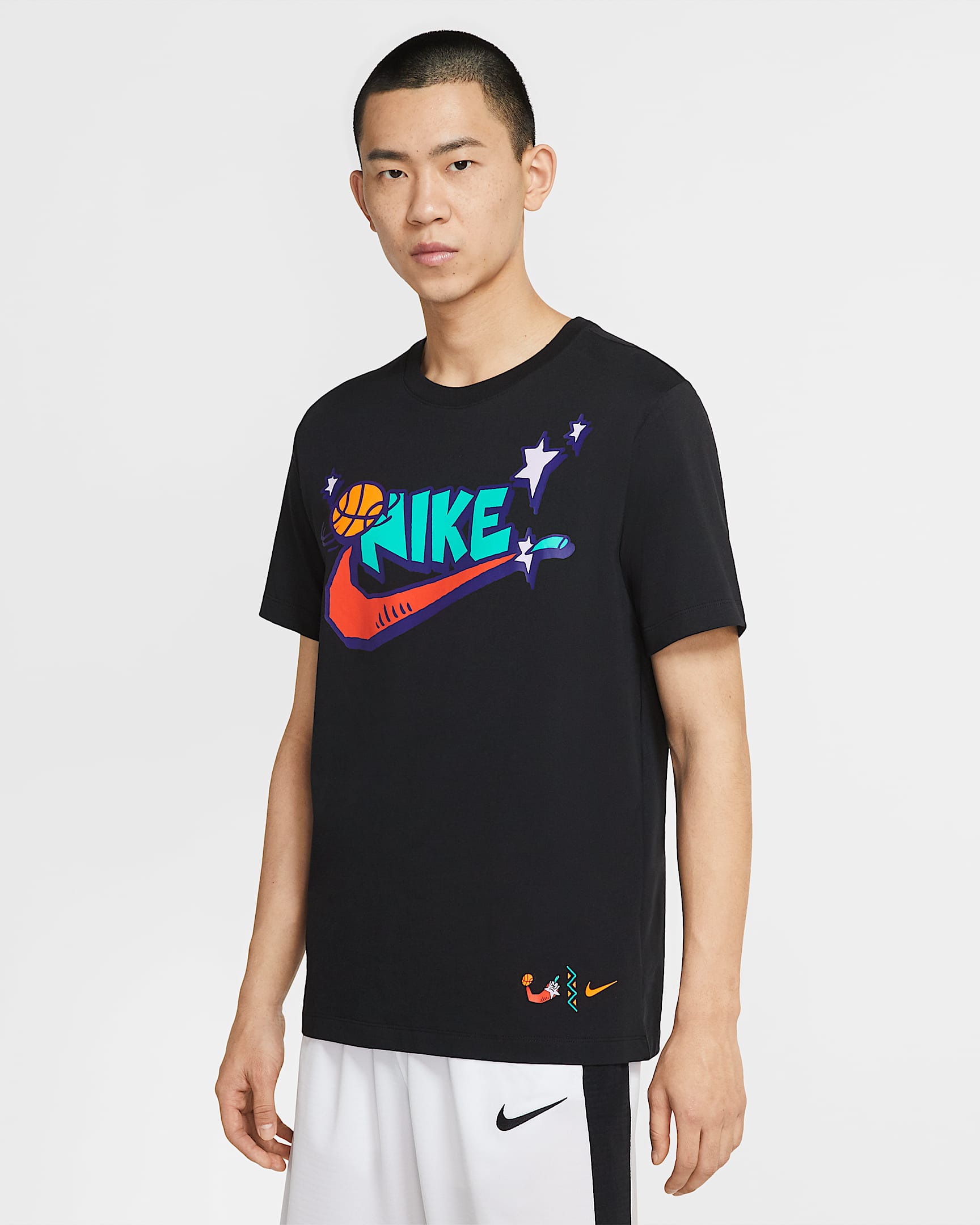 Nike Exploration 系列男子篮球T恤 - 黑