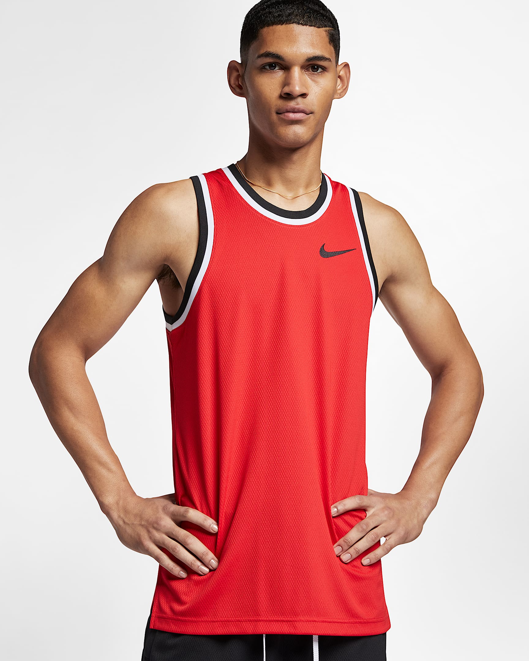 Nike Dri-FIT Classic 男子篮球球衣 - 大学红/黑