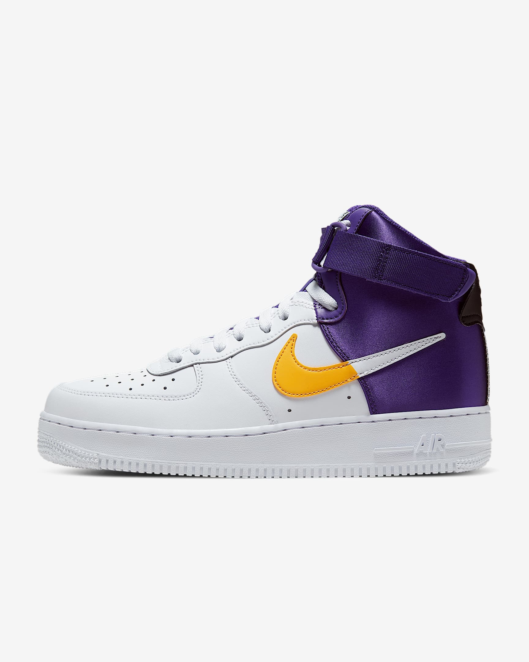 Nike Air Force 1 High '07 LV8 1 男子运动鞋 - 白色/阿马里洛黄/黑/全域紫