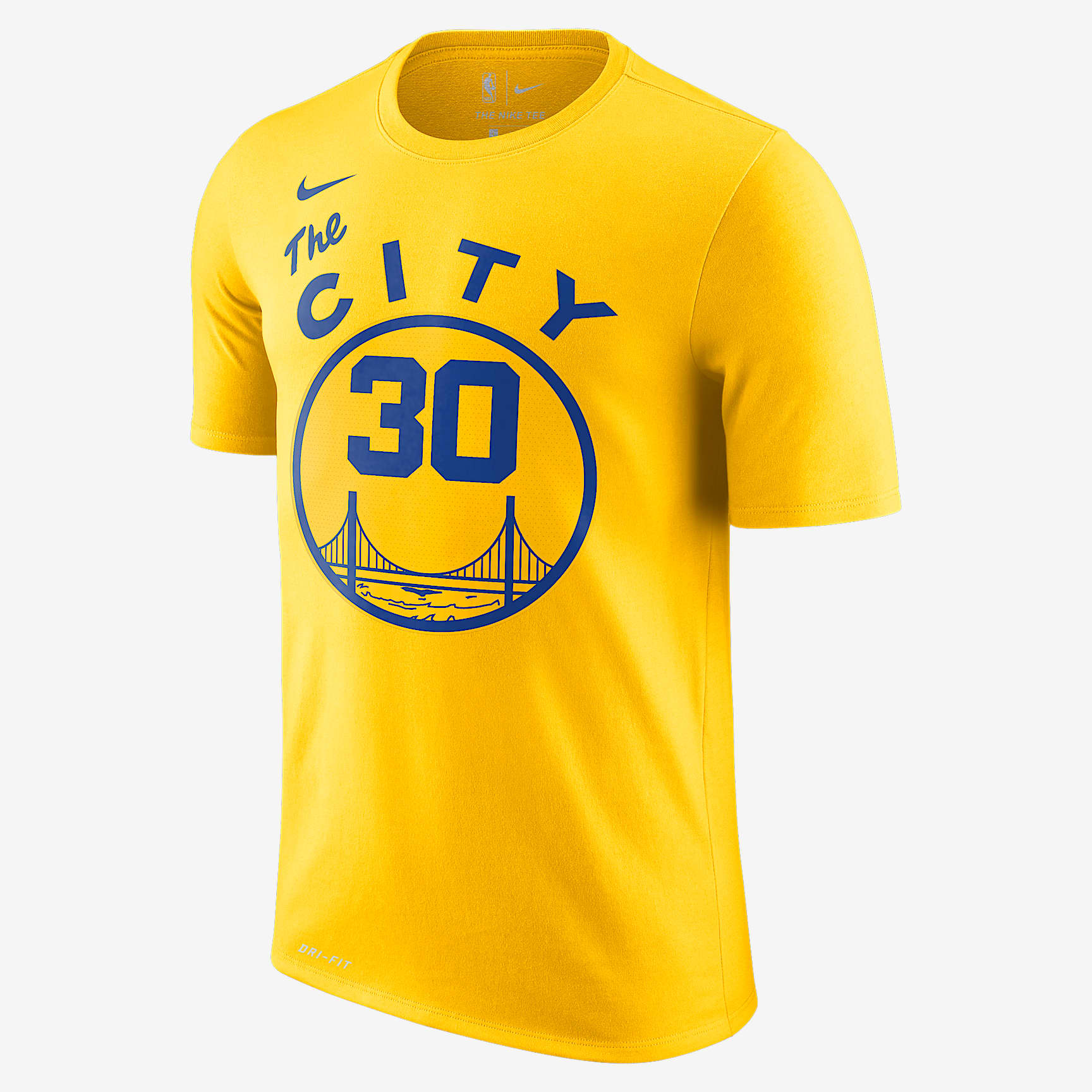 金州勇士队 (Stephen Curry) Nike Dri-FIT NBA 男子T恤 - 阿马里洛黄