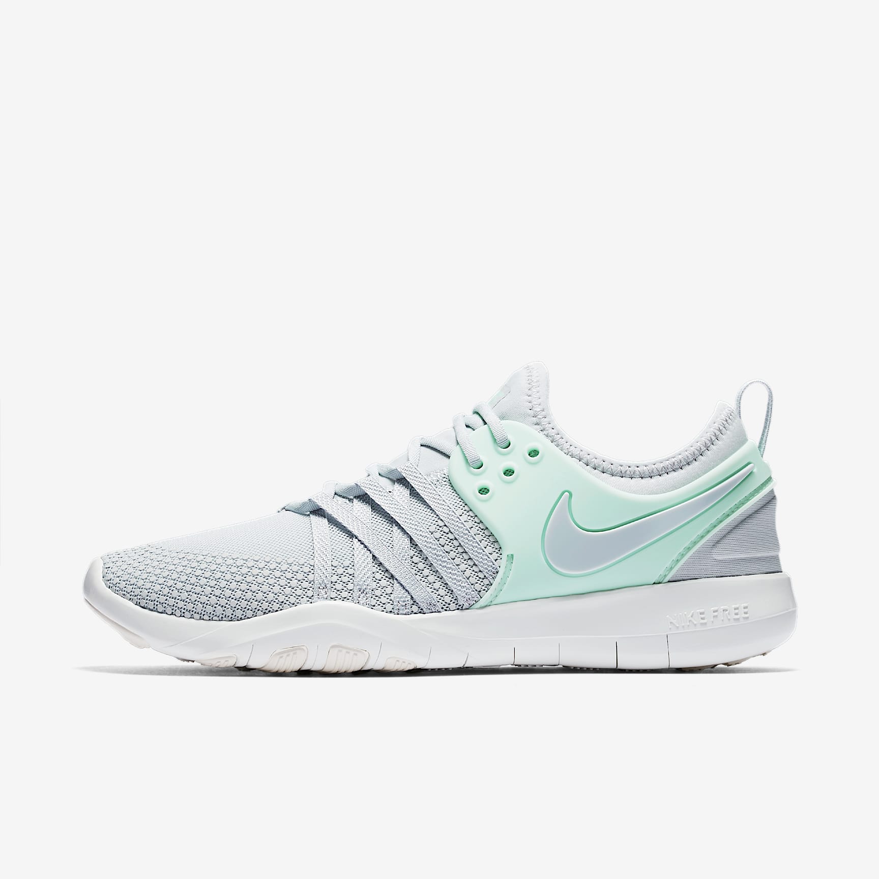 Nike Free TR 7 女子训练鞋 - 白金色/伊格鲁蓝/白金色
