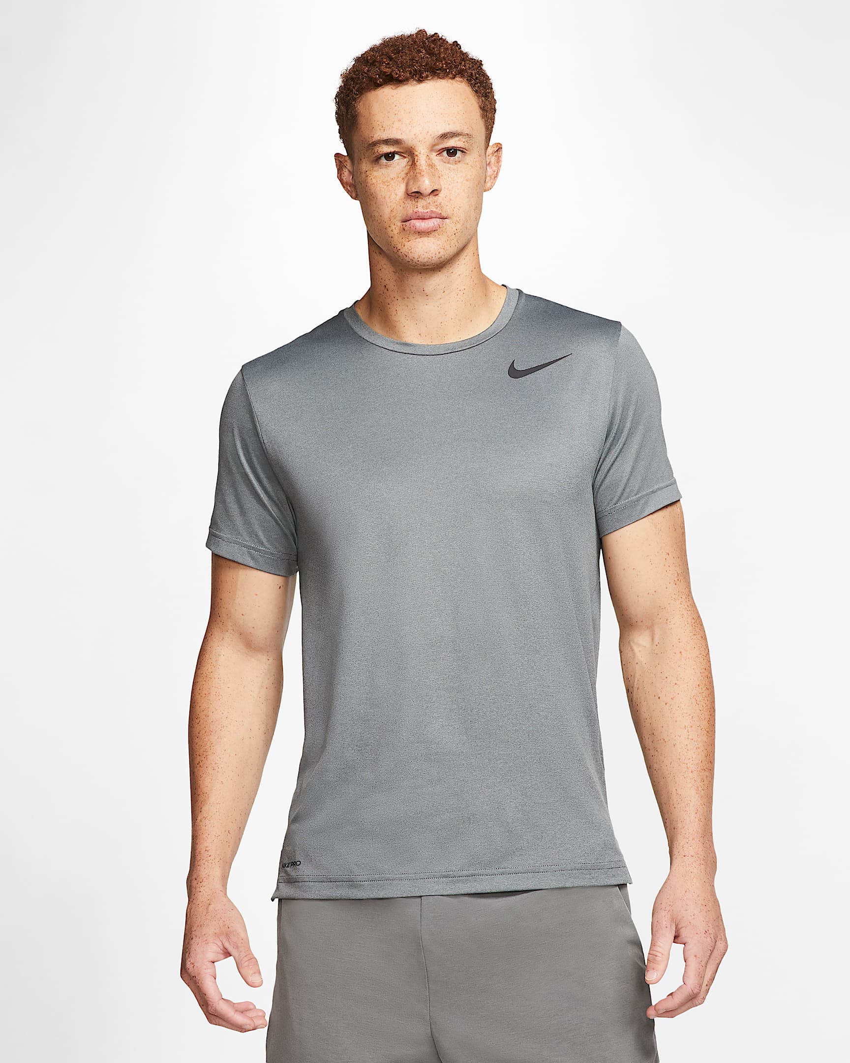 Nike Pro 男子短袖训练上衣 - 黑/烟灰/调色/黑