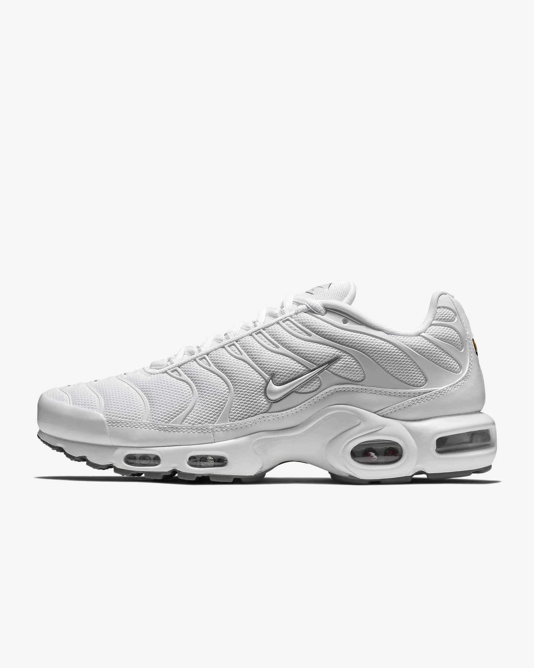 Nike Air Max Plus 男子运动鞋 - 白色/黑/冷灰/白色
