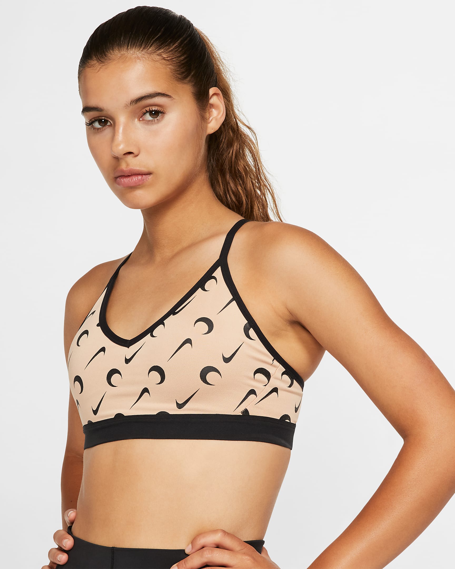 Nike x Marine Serre 女子运动内衣 - 米褐