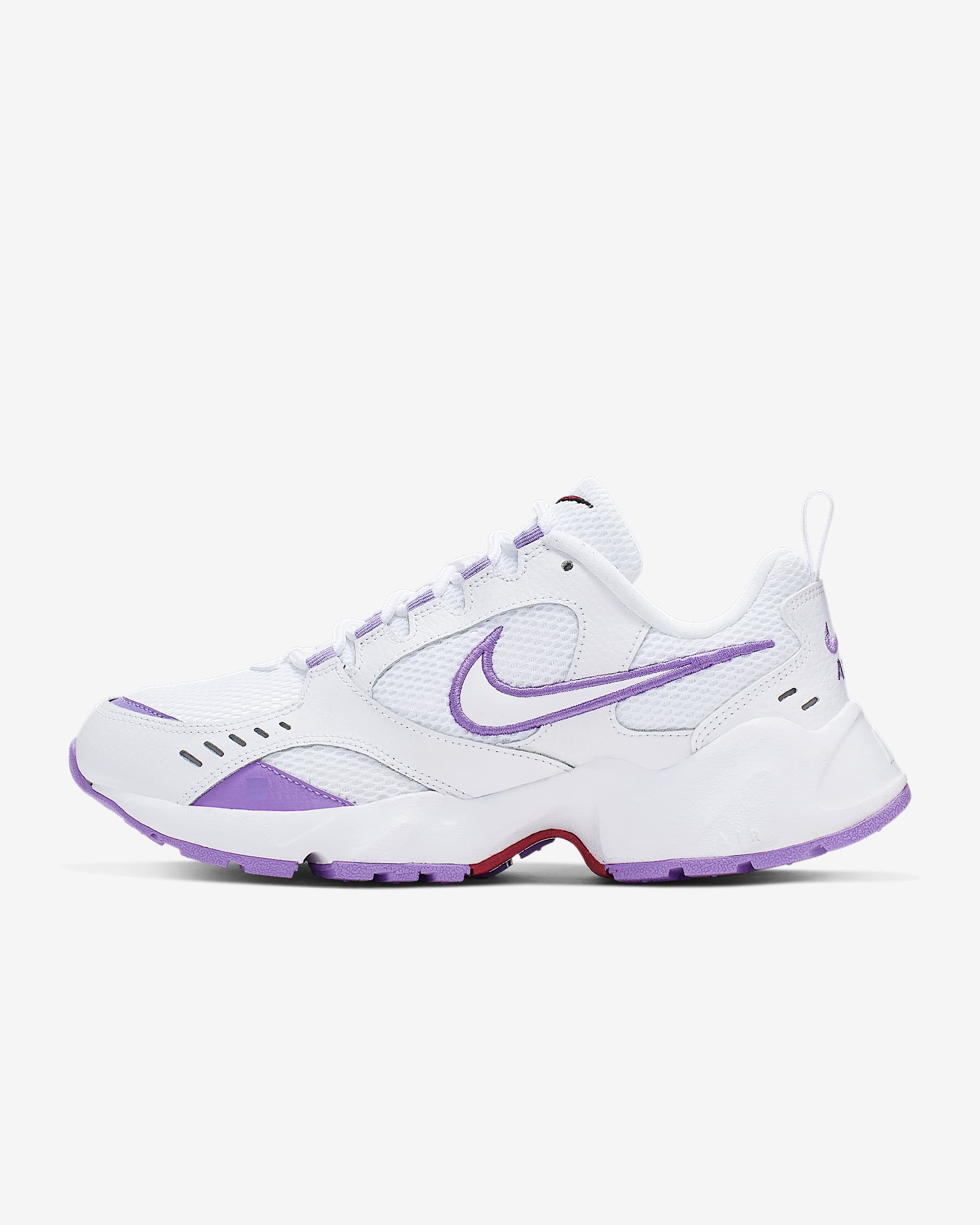 Nike Air Heights 女子运动鞋老爹鞋 - 白色/贵族红/白色