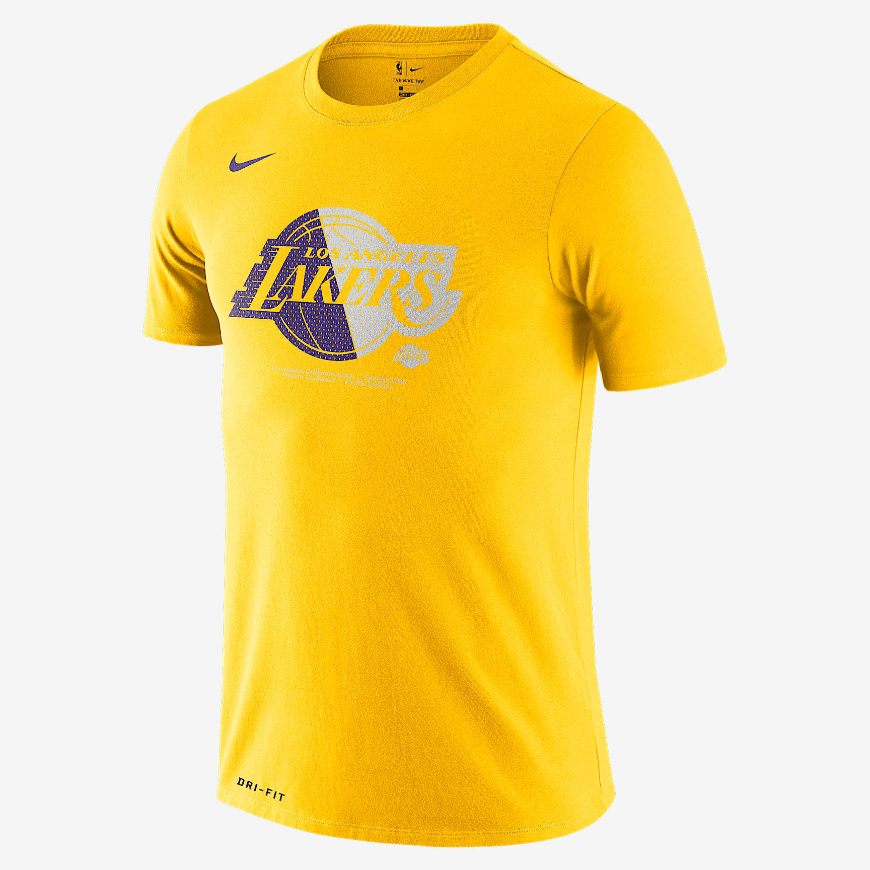 洛杉矶湖人队 Nike Dri-FIT NBA 男子T恤 - 阿马里洛黄