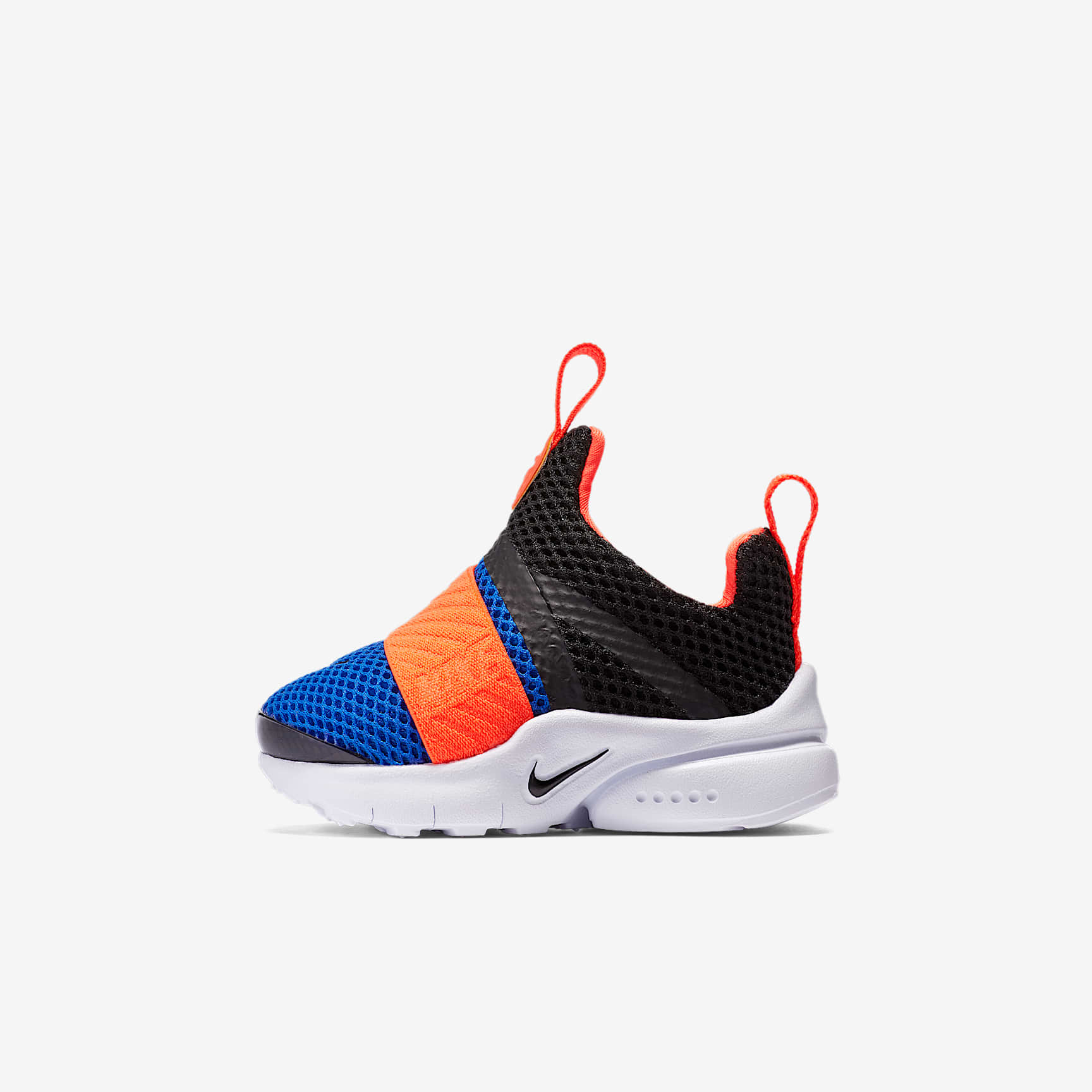 Nike Presto Extreme (TD) 婴童运动童鞋 - 黑/赛车蓝/鲜橙红/黑