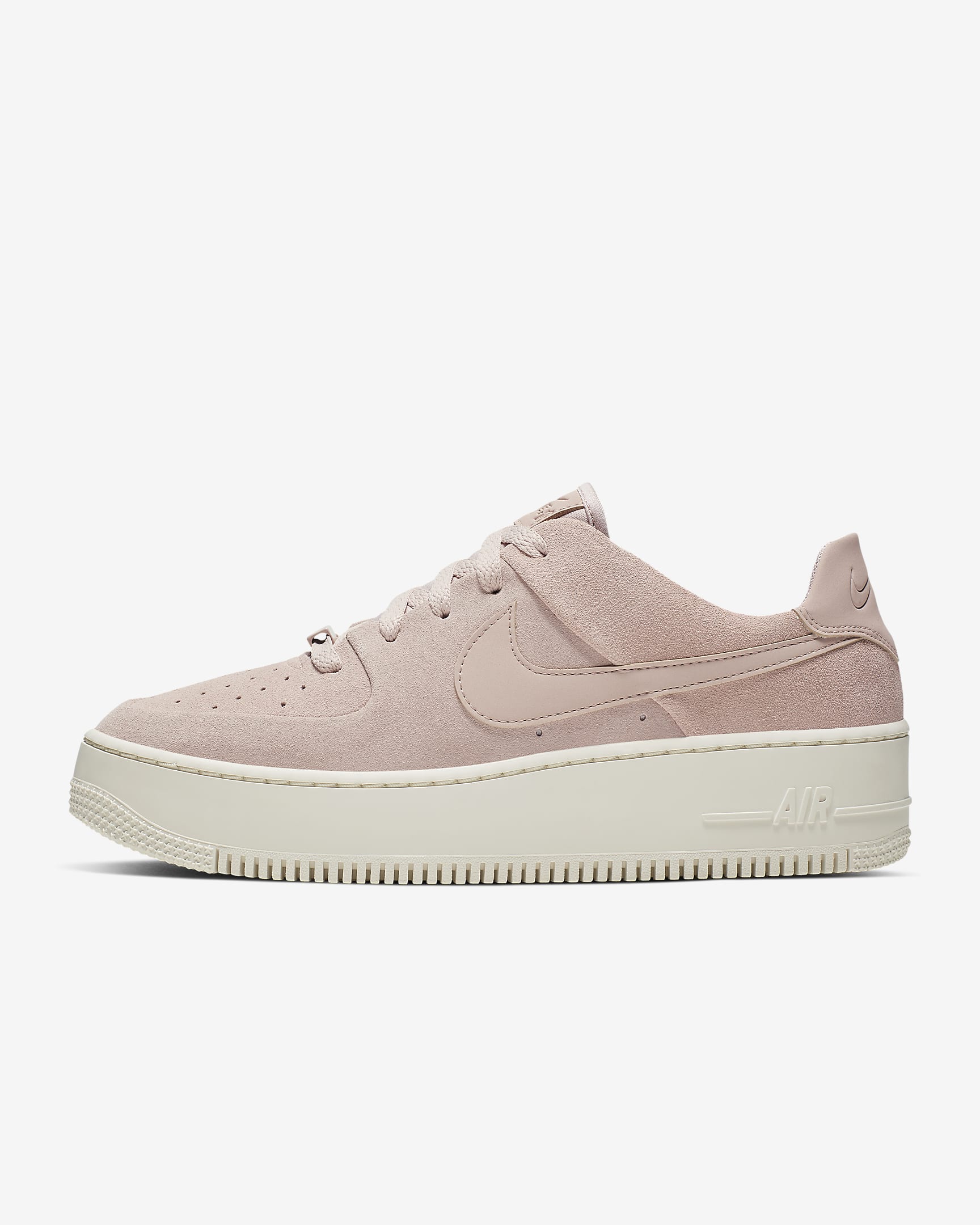 Nike Air Force 1 Sage Low 女子空军一号运动厚底鞋 - 微粒茶色/幻影灰白/微粒茶色