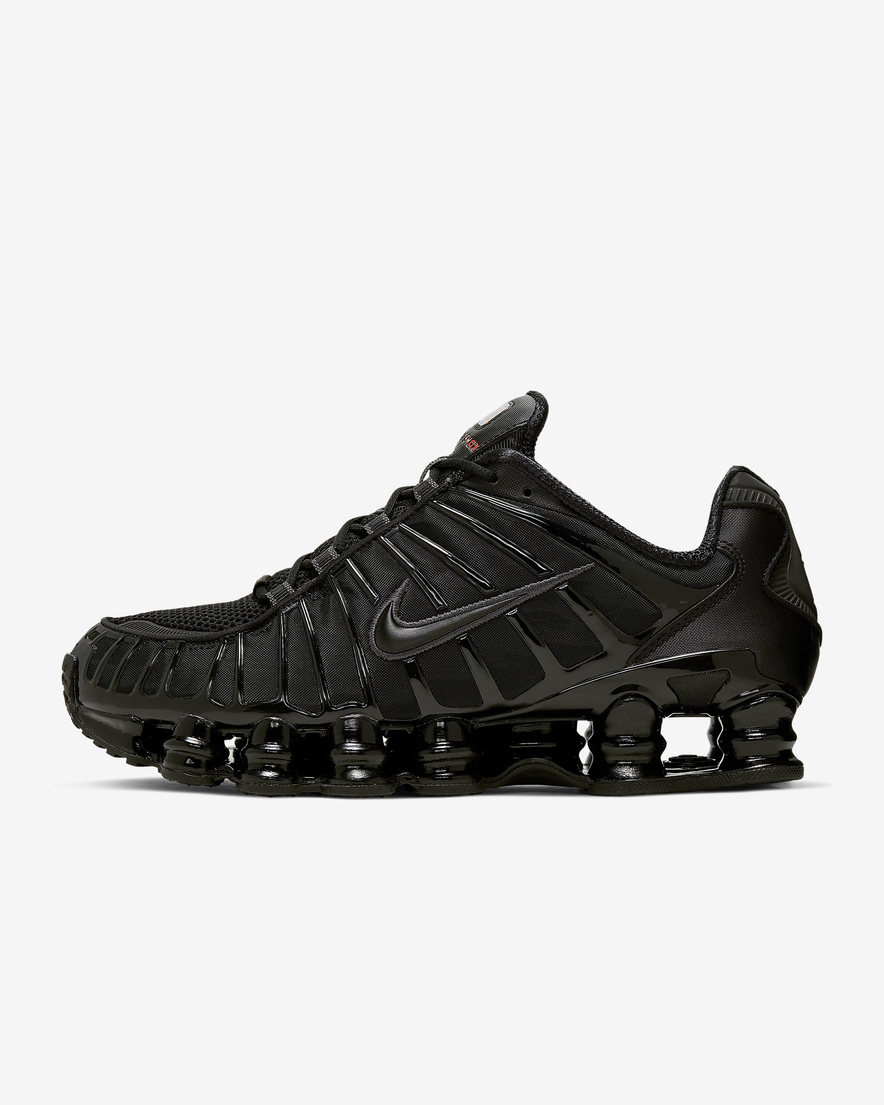 Nike Shox TL 男子气柱运动鞋 - 黑/金属赭/亮橘/黑