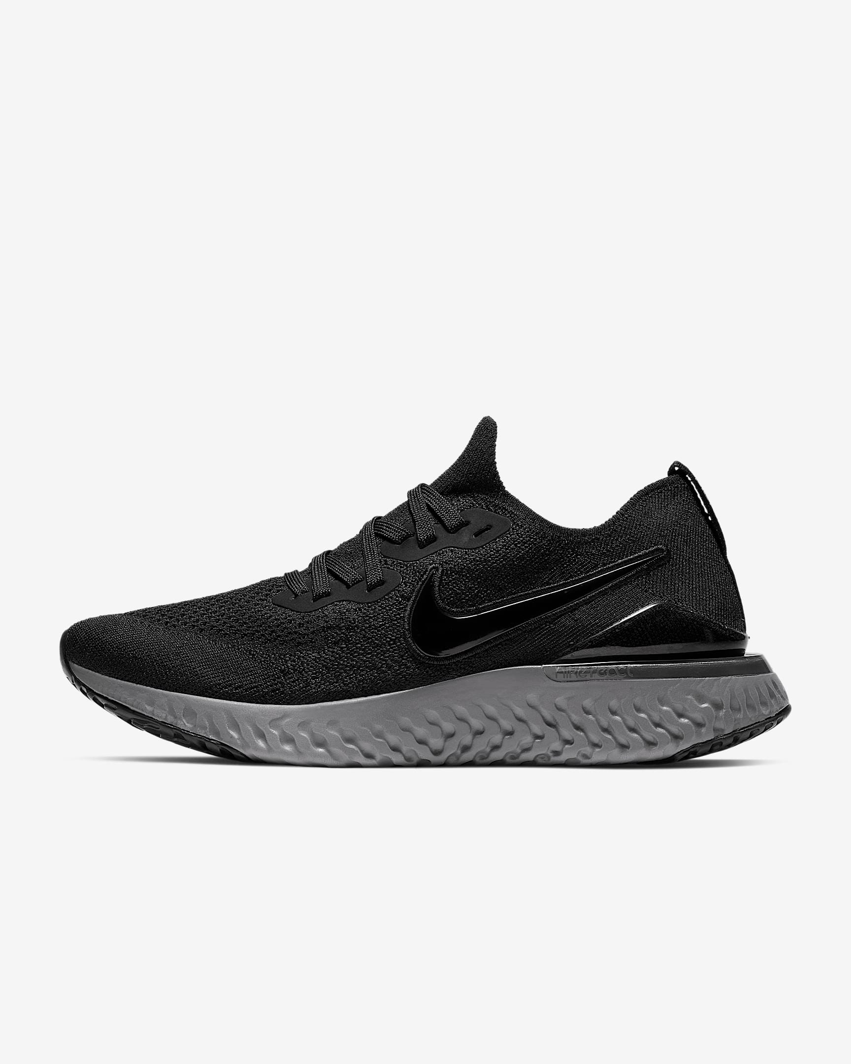 Nike Epic React Flyknit 2 女子跑步鞋 - 黑/煤黑/枪灰色/黑