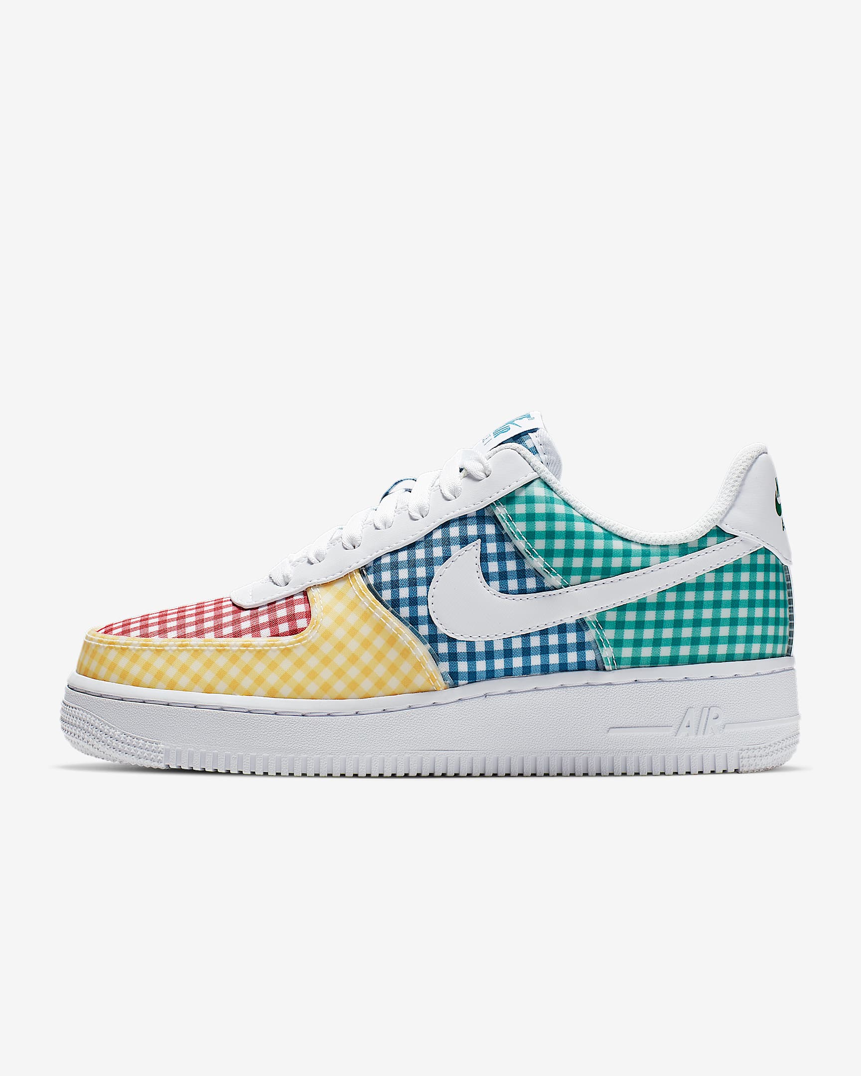 Nike Air Force 1 '07 QS 女子运动鞋 - 白色/神秘绿/健身红/白色