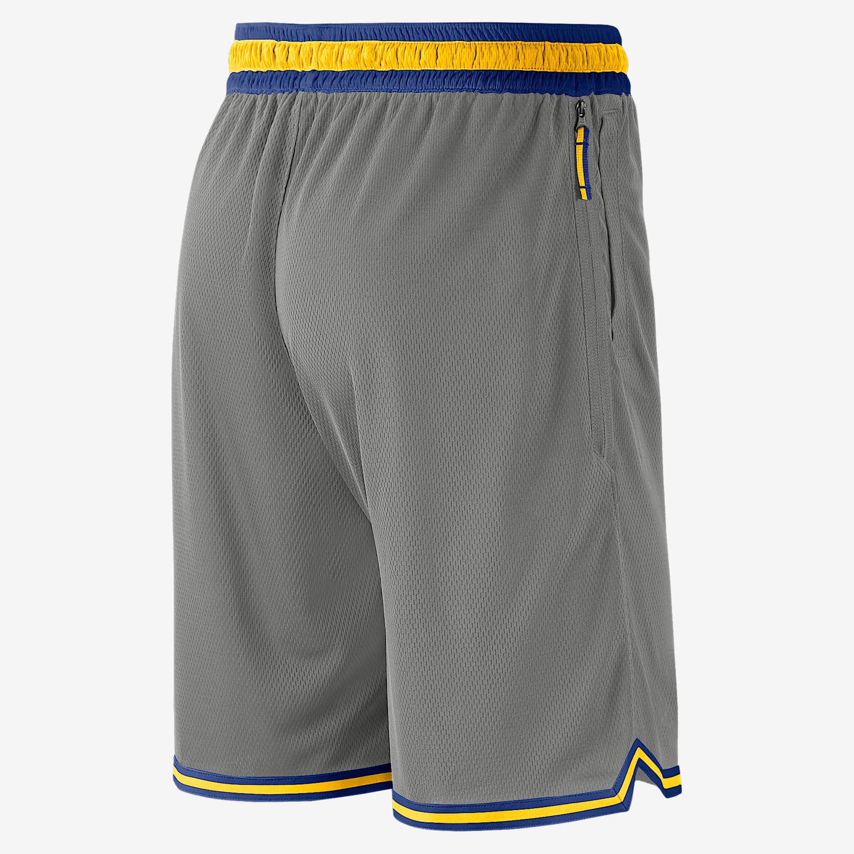 金州勇士队 Nike NBA 男子短裤 - 暗钢灰/灯草蓝/阿马里洛黄/阿马里洛黄