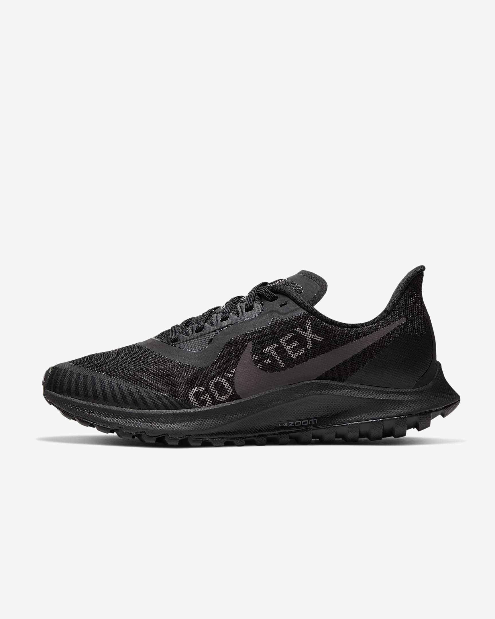 Nike Zoom Pegasus 36 Trail GTX 女子跑步鞋 - 黑/荷兰橙/闪电灰