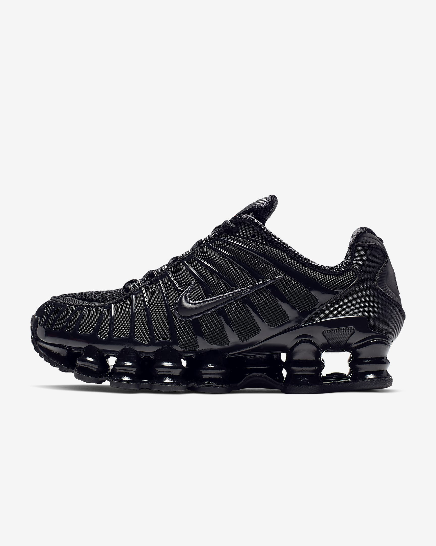 Nike Shox TL 女子气柱运动鞋 - 黑/金属赭/亮橘/黑