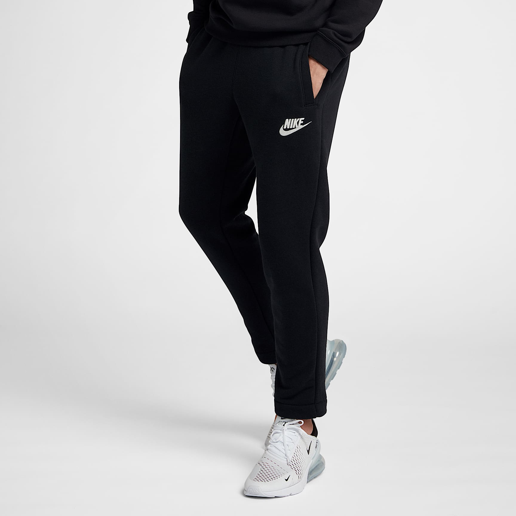 Nike Sportswear Heritage 男子长裤 - 黑/帆白