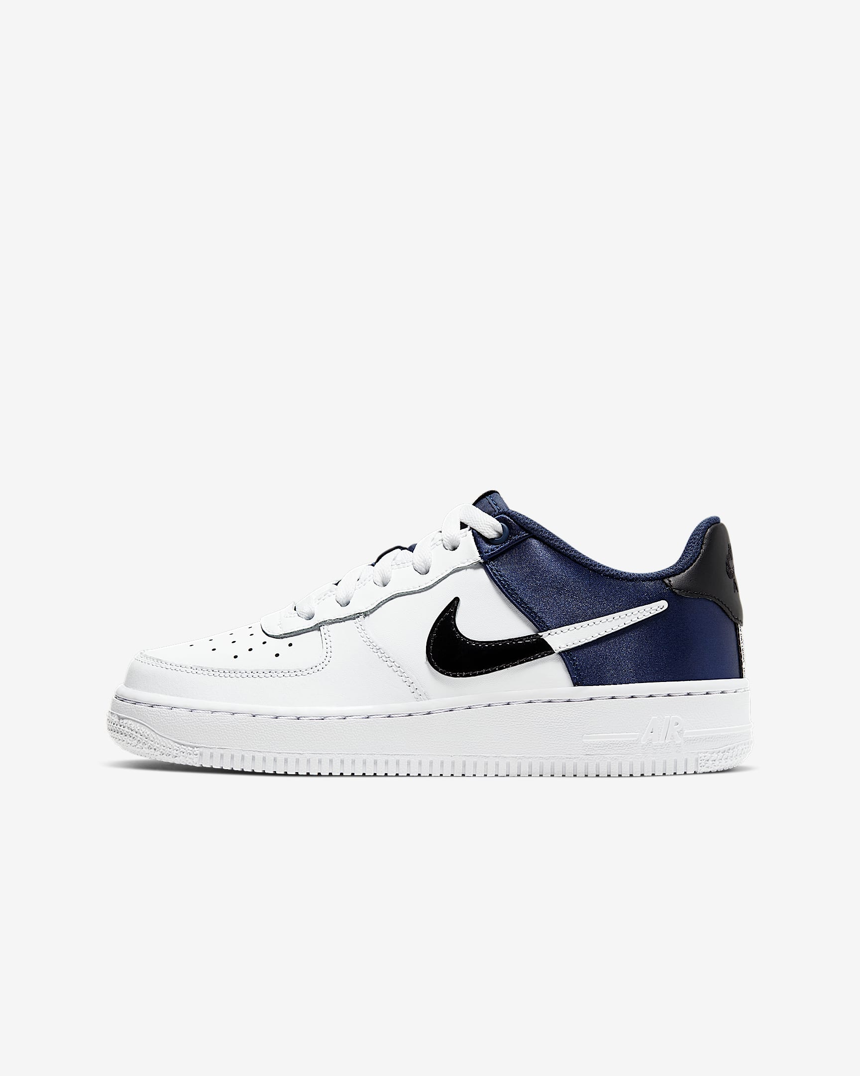 Nike Air Force 1 LV8 1 (GS) 大童运动童鞋 - 深藏青/黑/白色/白色