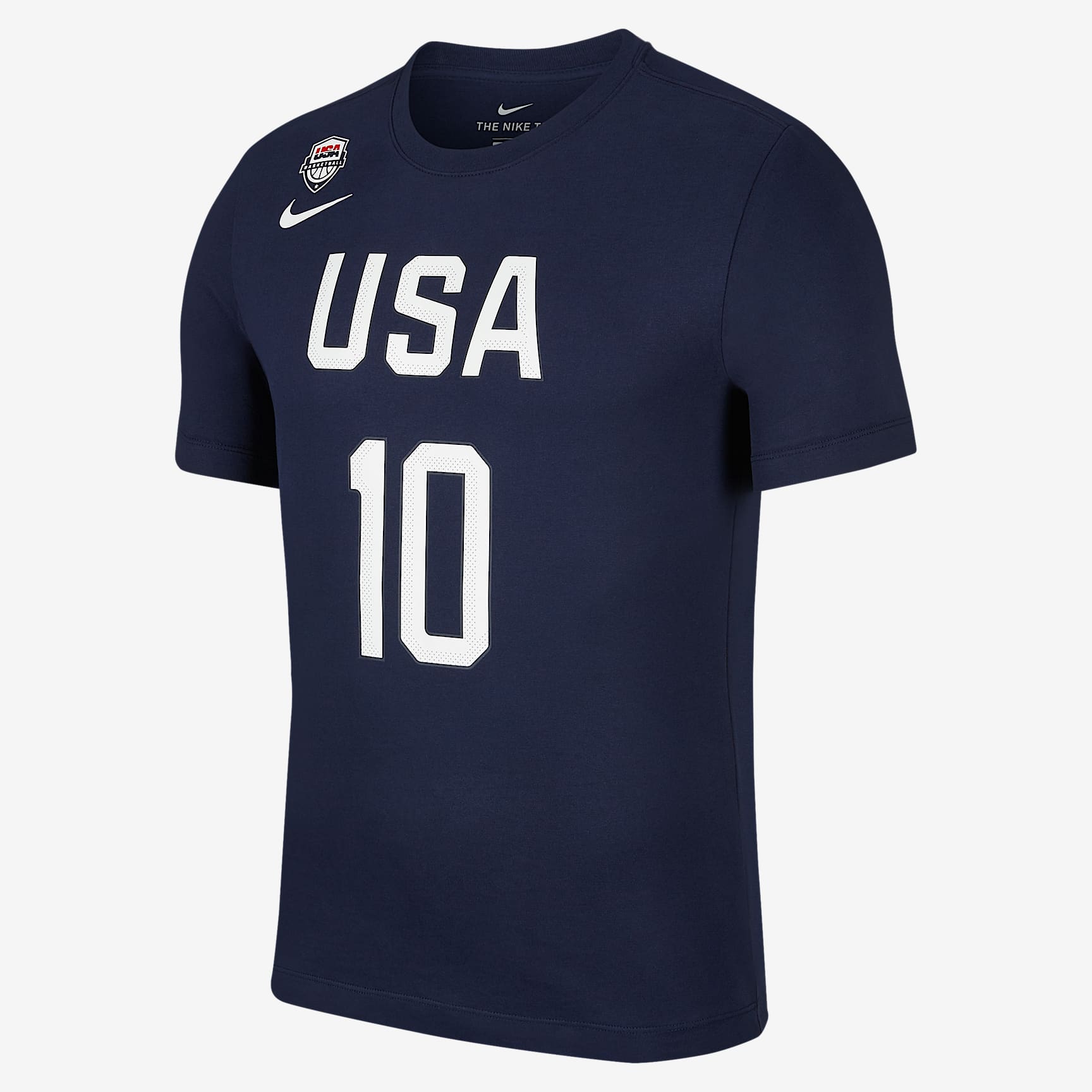 美国队 Nike Dri-FIT 男子篮球T恤 - 黑曜石色/黑曜石色