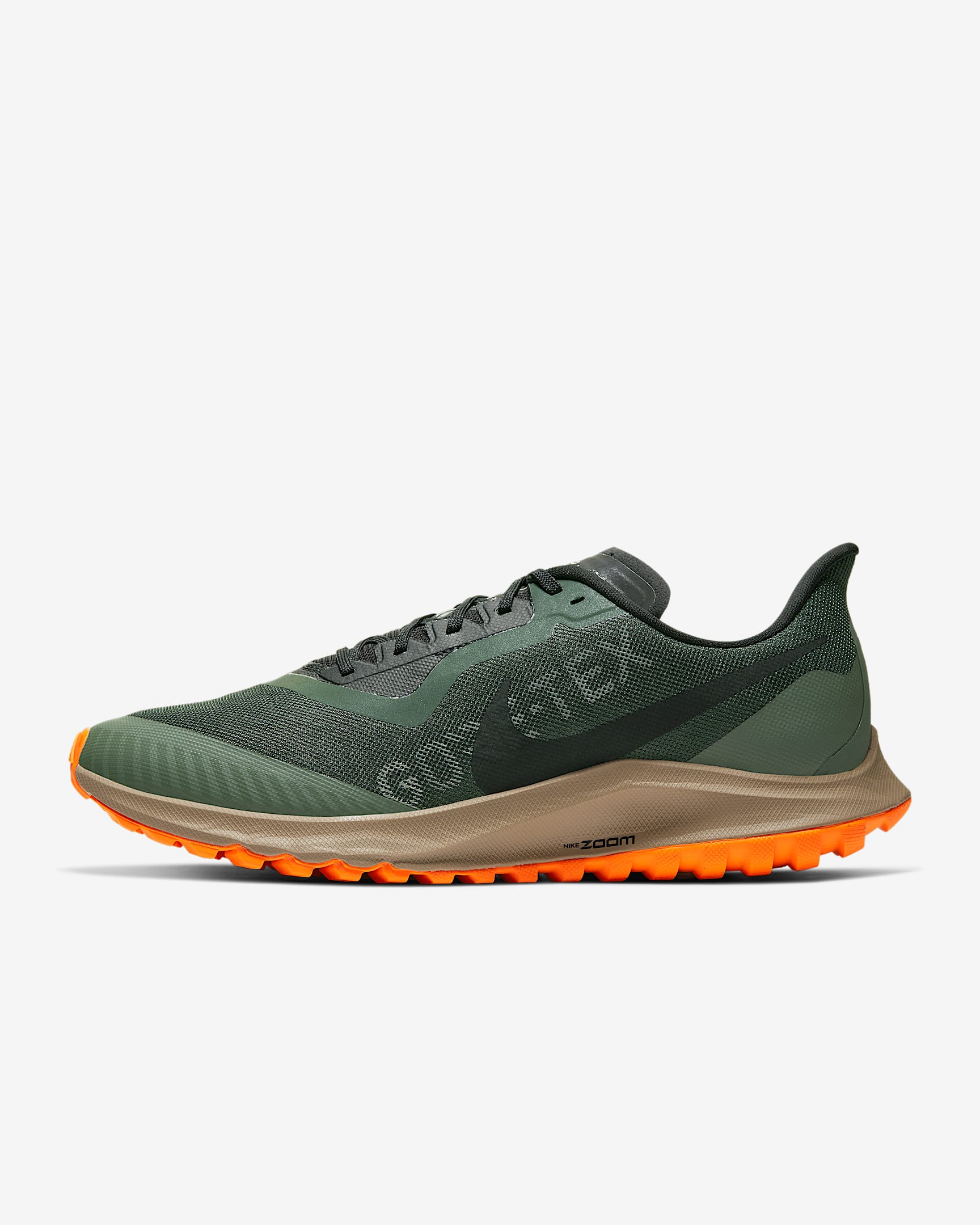 Nike Zoom Pegasus 36 Trail GTX 男子跑步鞋 - 银河绿/雾杜松蓝/卡其/黑