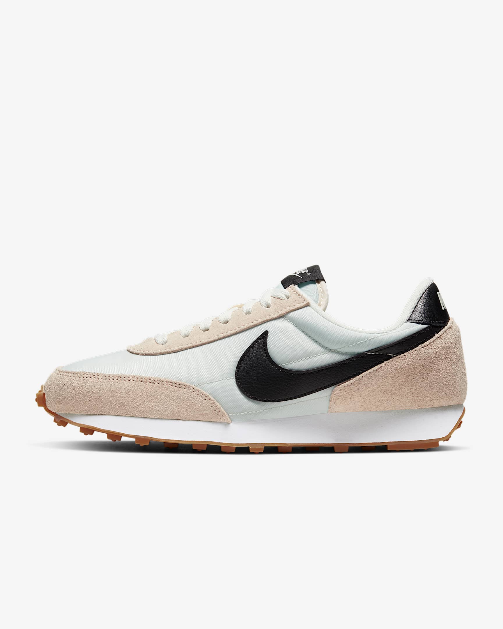 Nike Daybreak 女子经典复古华夫运动鞋 - 淡象牙白/杉木浅蓝灰/橡皮中褐/黑