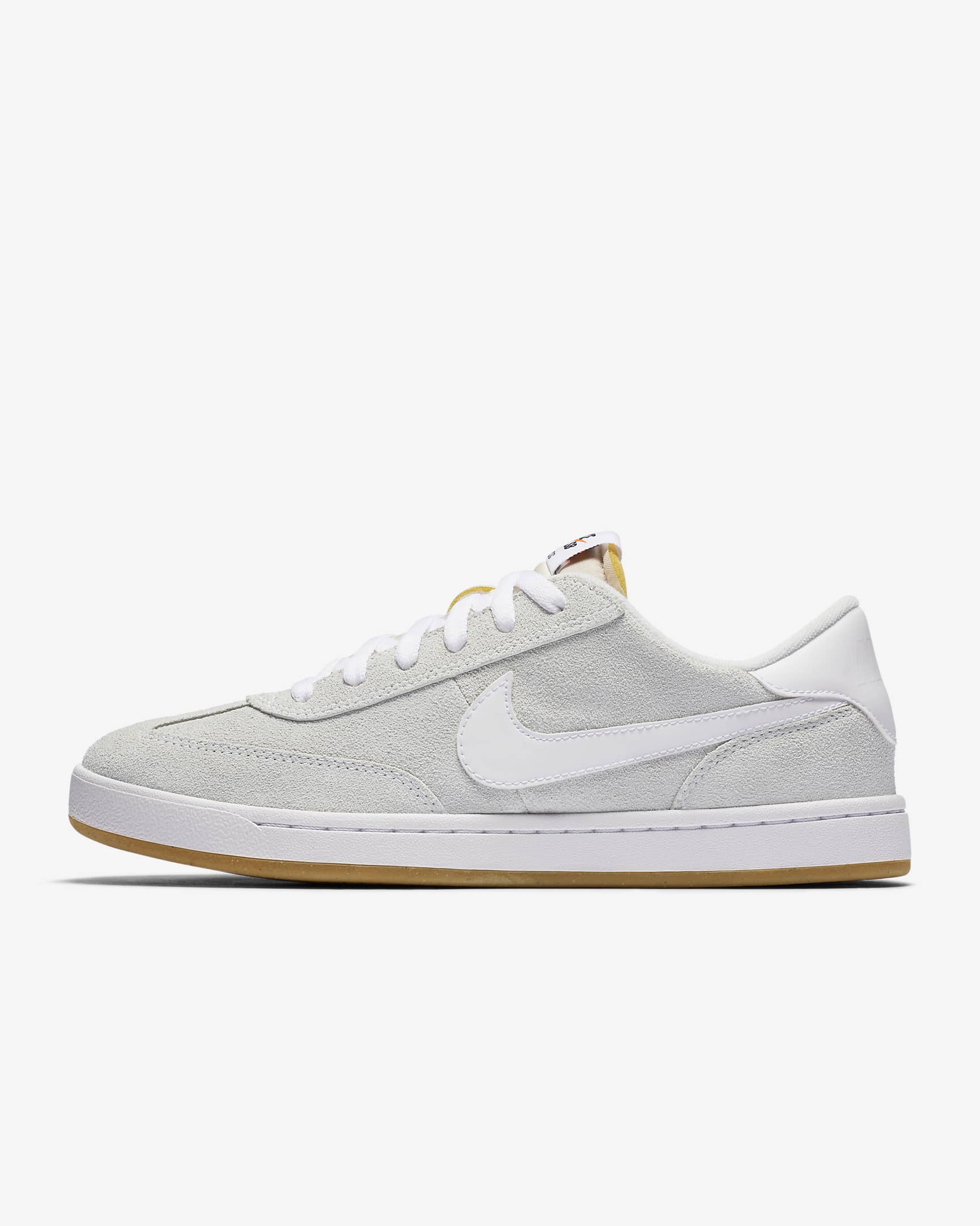 Nike SB FC Classic 男子薄底滑板鞋 - 山峰白/白色/明亮橙/山峰白