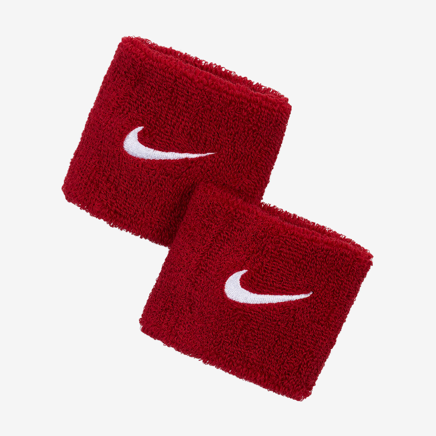 Nike Swoosh 护腕（1 对） - 校园红/白色