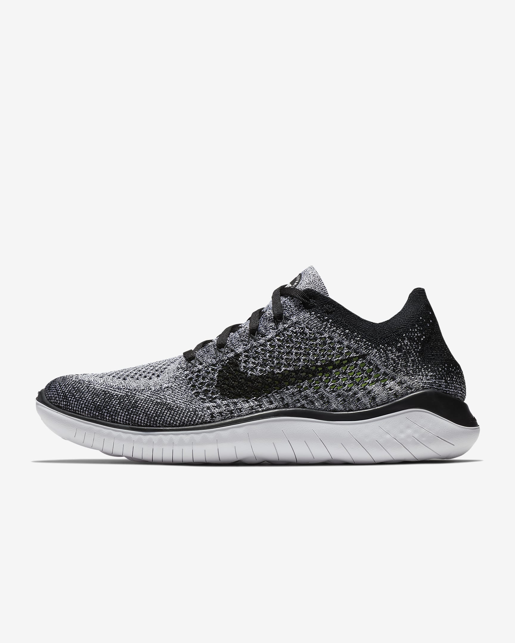 Nike Free Run 2018 男子运动鞋 - 白色/灰色/黑