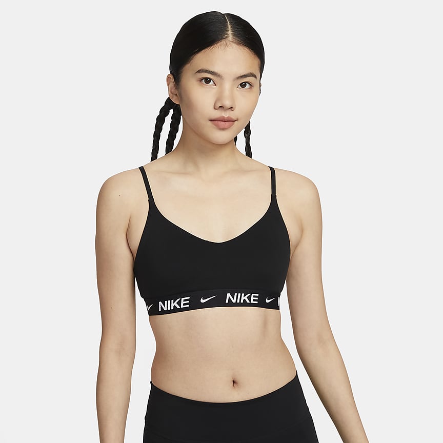 Nike Indy 女子高强度支撑速干衬垫可调节运动内衣-NIKE 中文官方网站