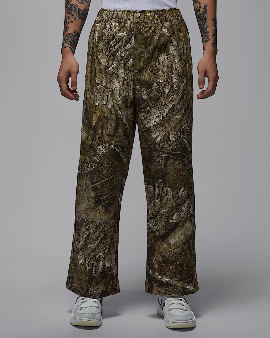 Jordan Brooklyn Realtree 男子梭织长裤 - 中橄榄绿/帆白