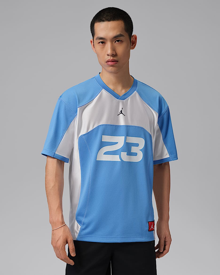 Jordan Flight 男子短袖针织上衣 - 大学蓝/白色/深藏青
