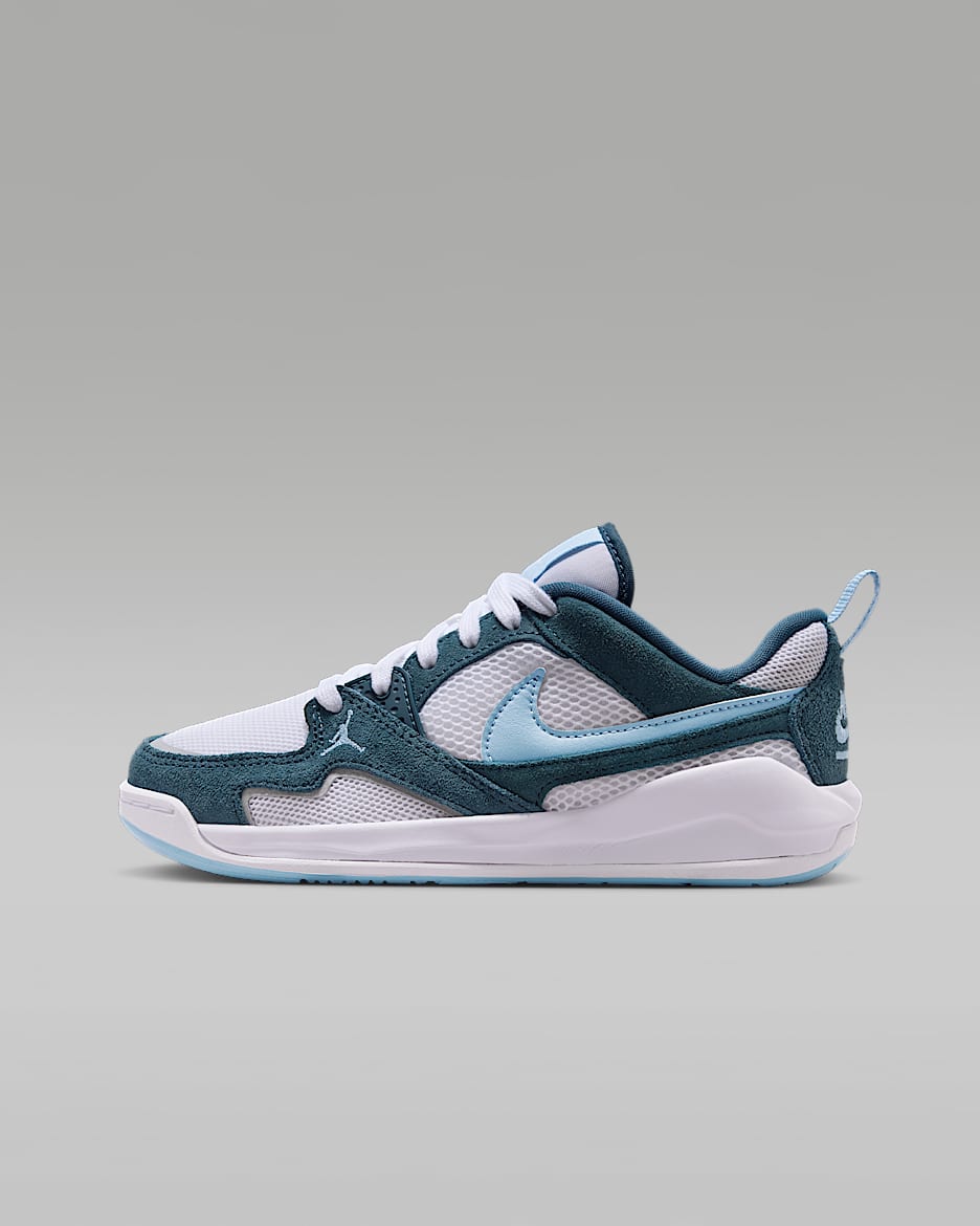 Jordan CMFT Era Jordan 舒释鞋大童运动鞋 - 白色/舰队蓝/心灵蓝