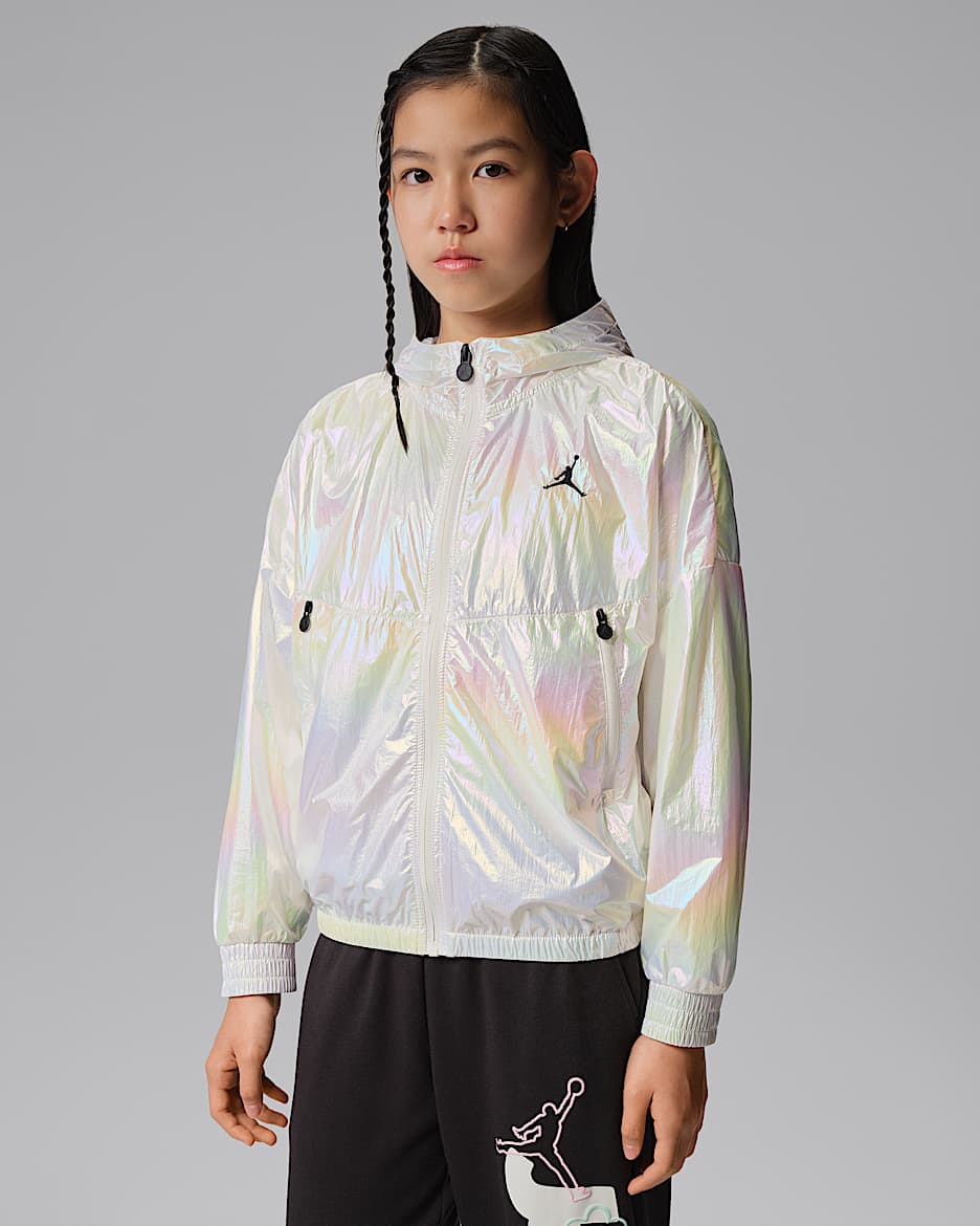 Jordan Jumpman 大童炫彩风格夹克 - 帆白